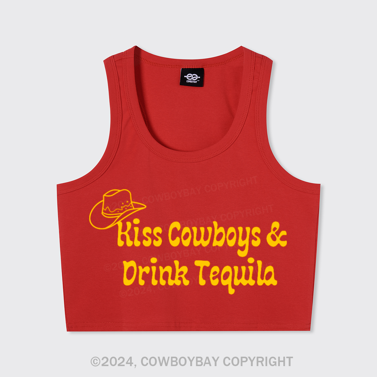 Kiss Cowboys & Drink Tequila Tank Top
