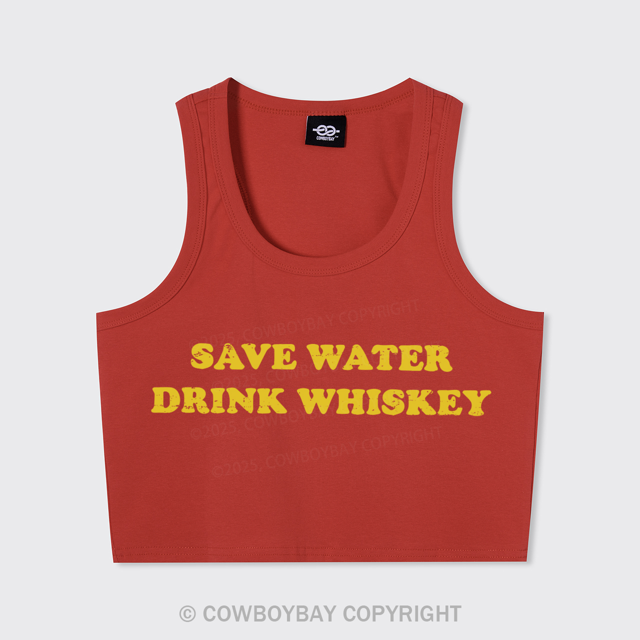 Save Water Drink Whiskey Tank Top