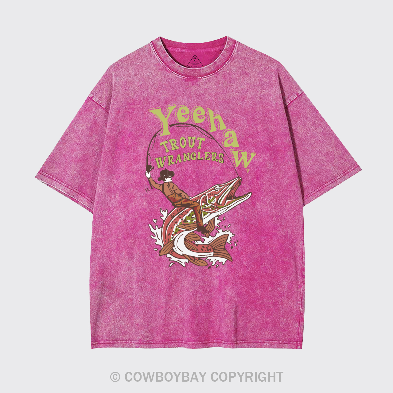 Wranglers Cowboy Fishing Club Garment-dye Tees