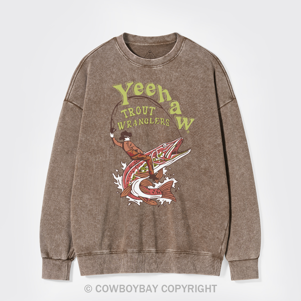 Wranglers Cowboy Fishing Club Washed Sweatshirts