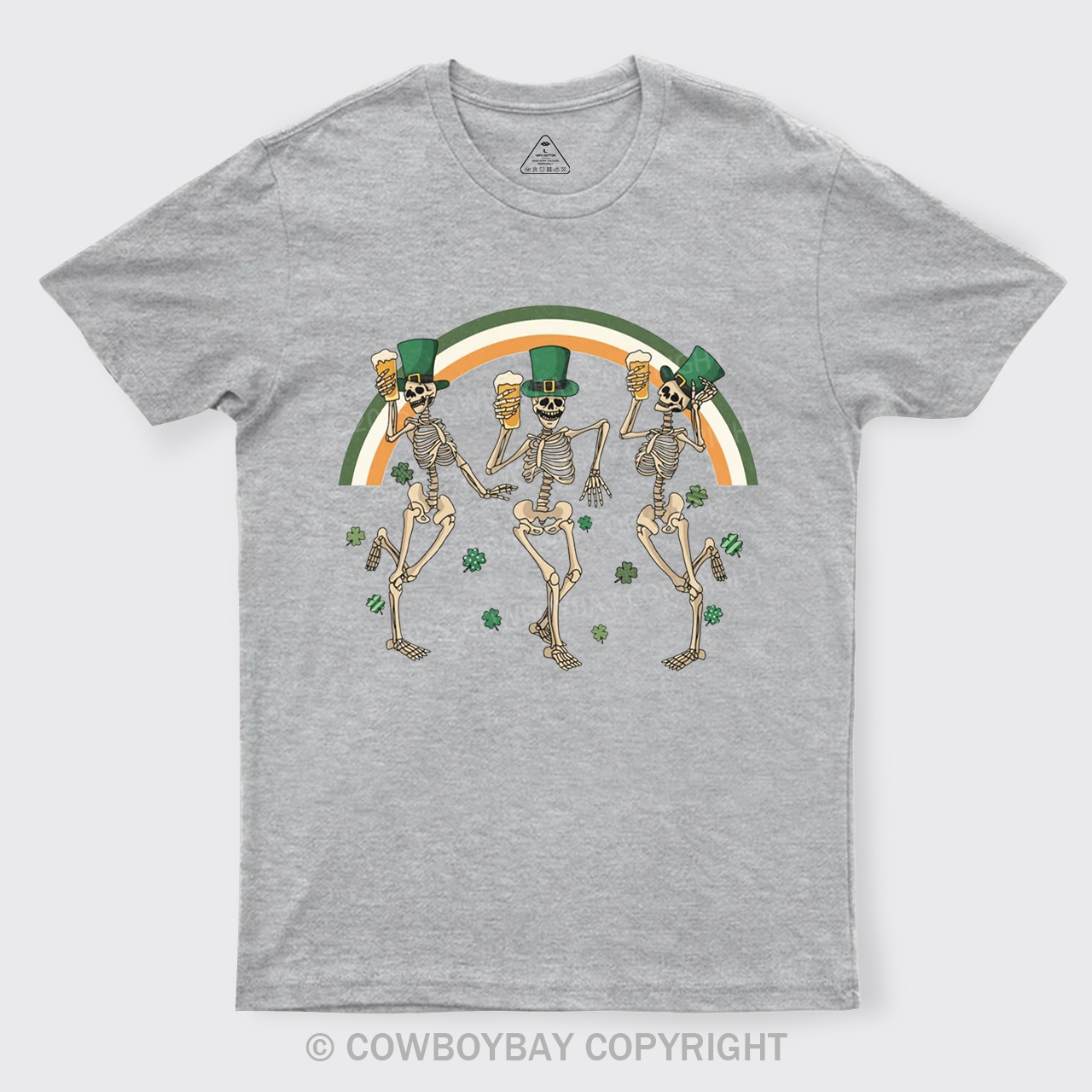 St. Patrick's Skeleton T-Shirts