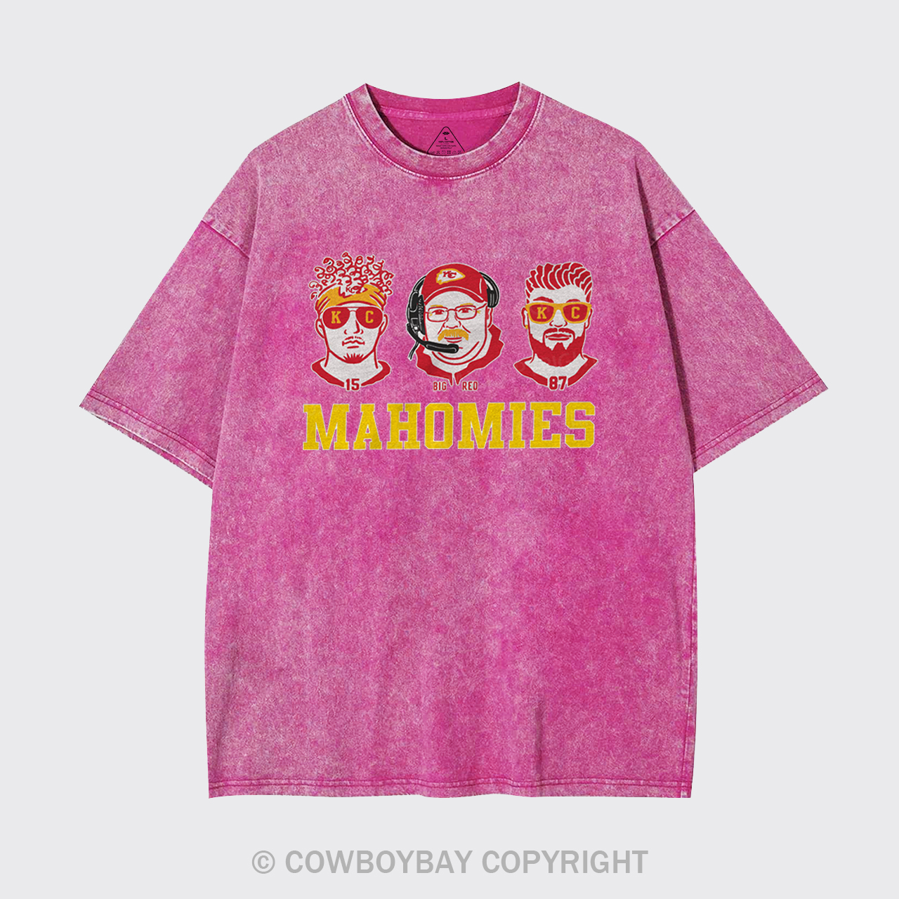 Funny KC Football Mahomies Garment-dye Tees