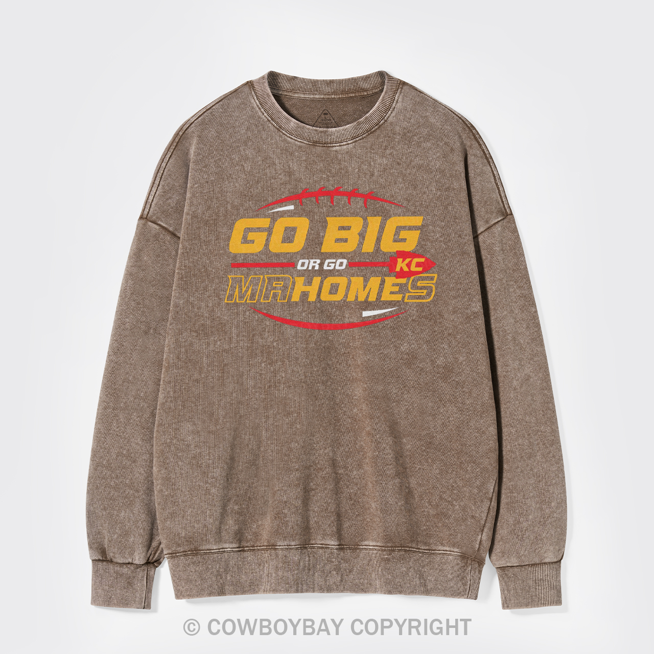 Funny KC Football Washed Sweatshirts