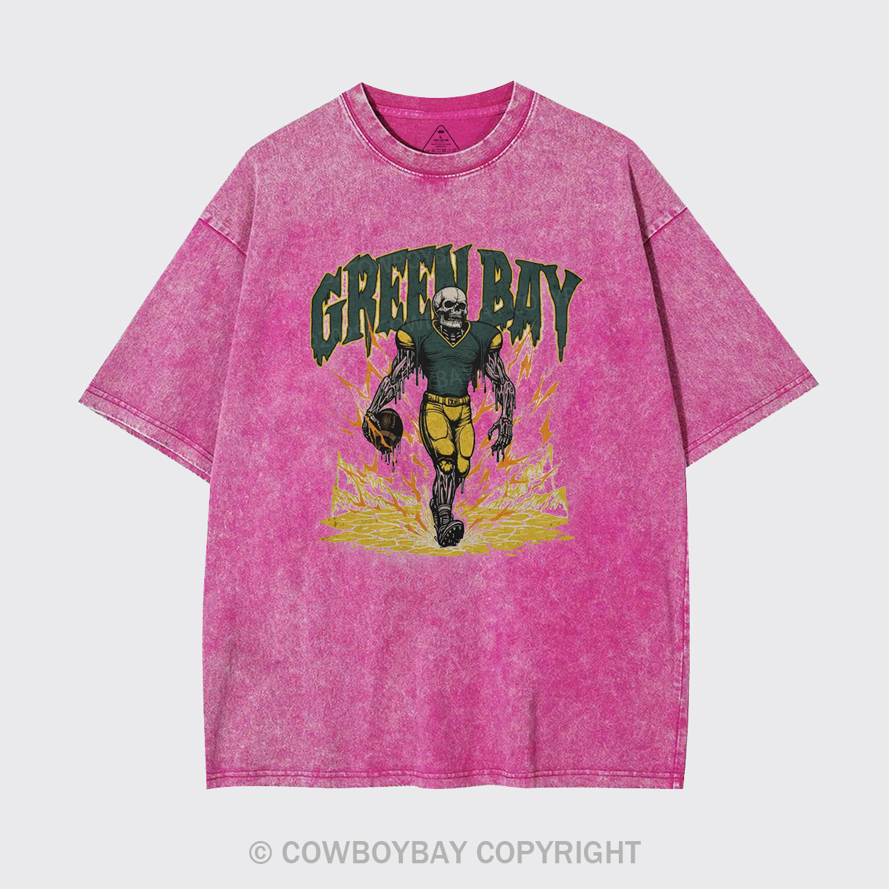 Vintage Skeleton Football Garment-dye Tees