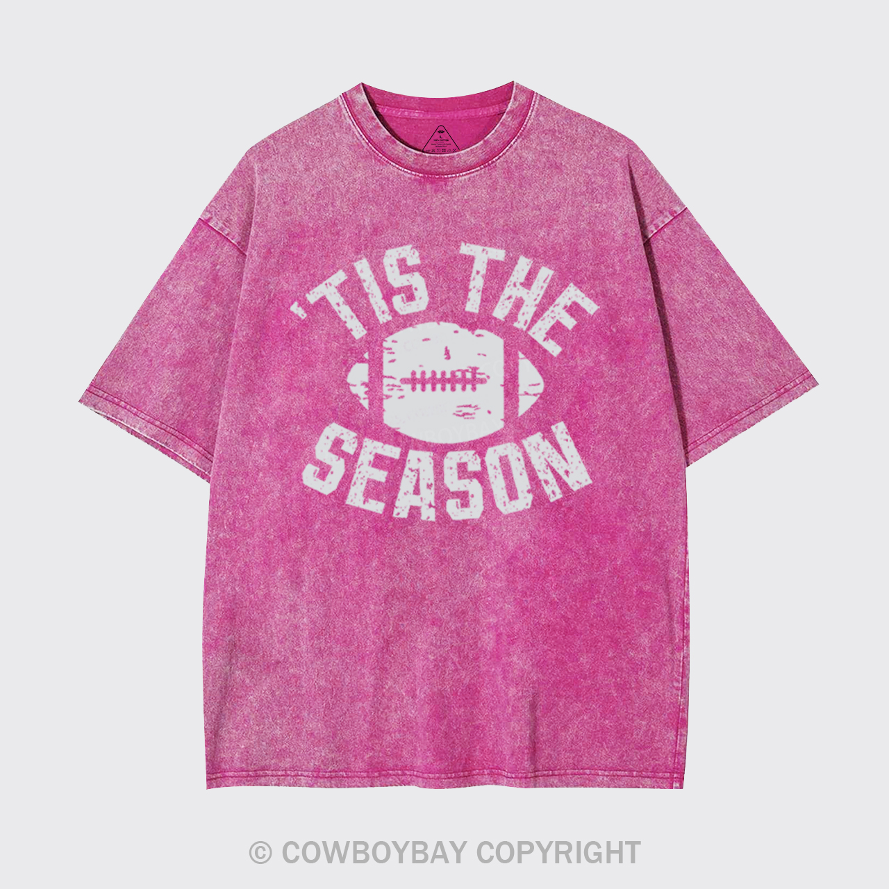 Tis The Season Football Garment-dye Tees