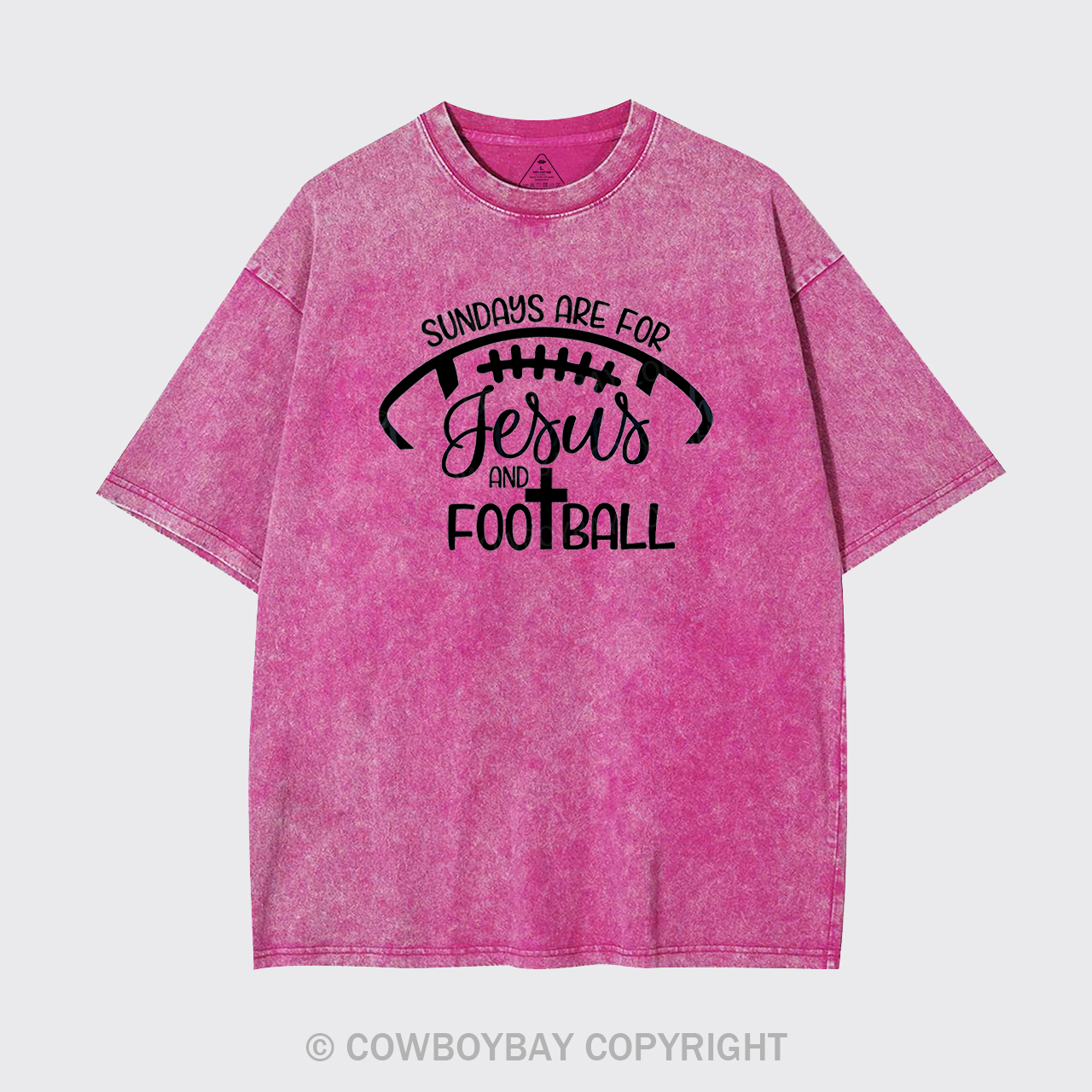 Sundays Are For Jesus And Football Garment-dye Tees