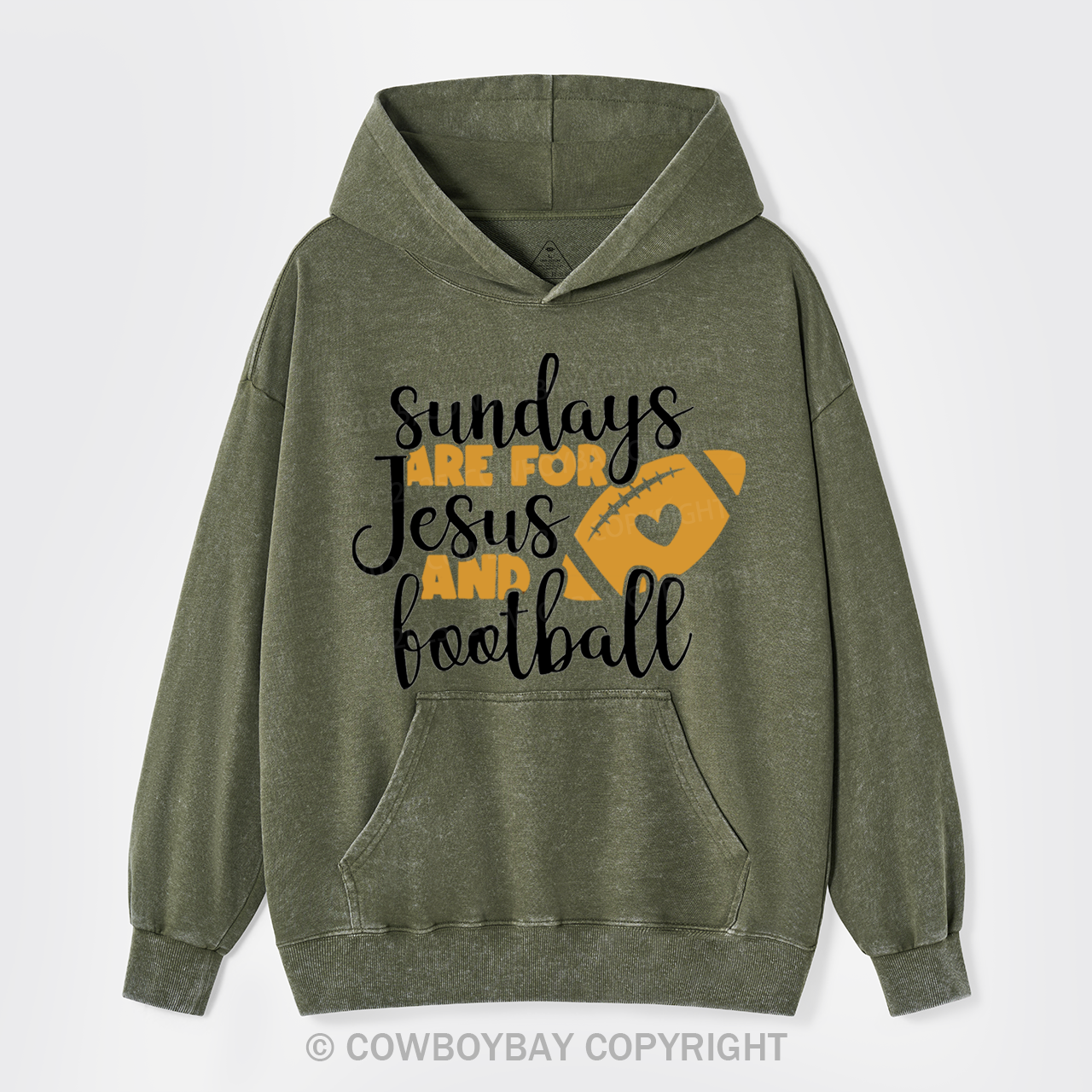 Sundays Are For Football Garment-Dye Hoodies