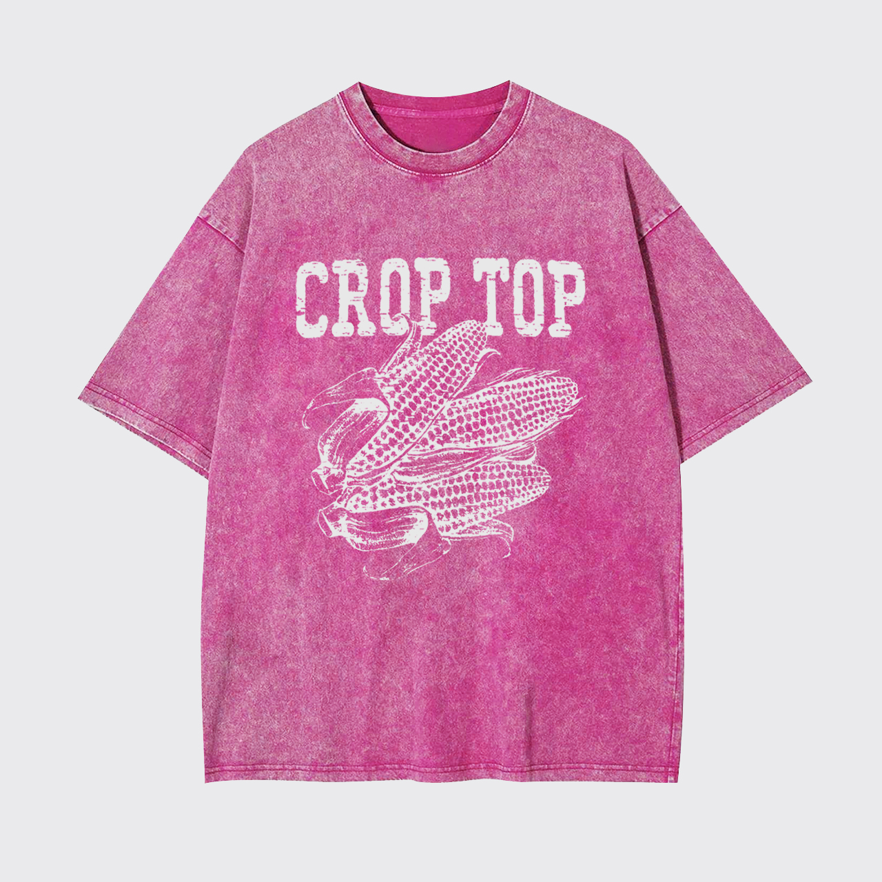 Crop Top Corn Garment-dye Tees