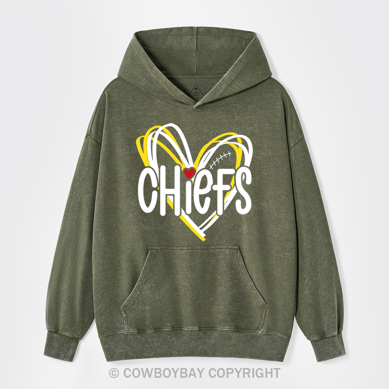 Chiefs Football Garment-Dye Hoodies
