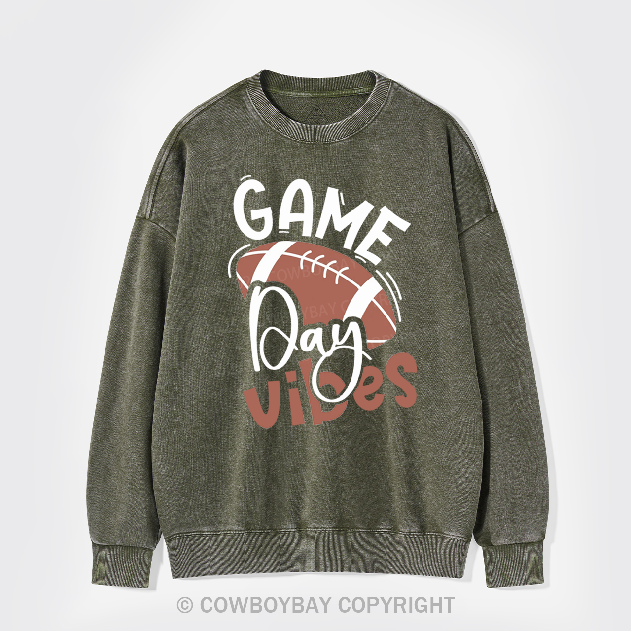 Game Day Vibes Washed Sweatshirts