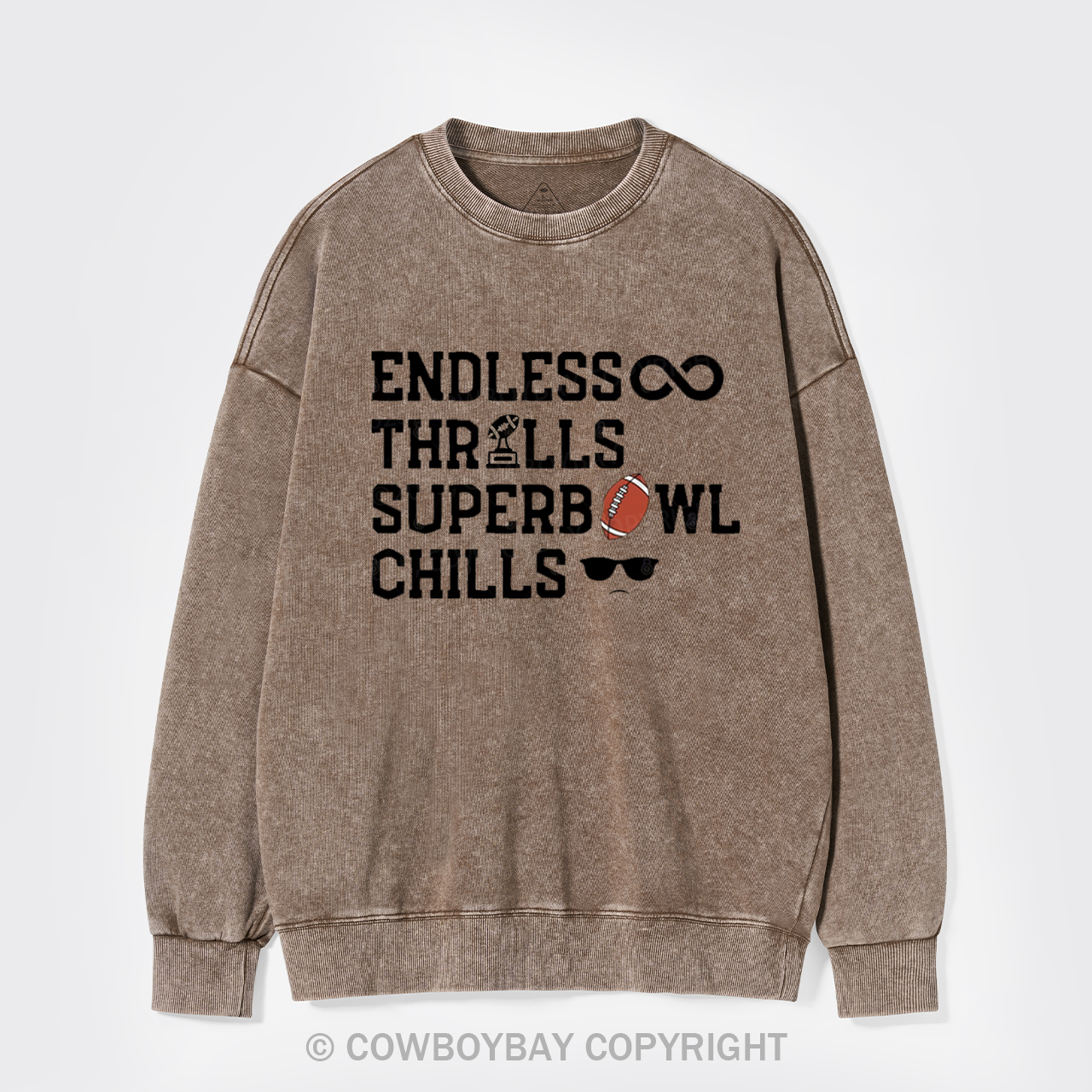 Super Bowl Washed Sweatshirts