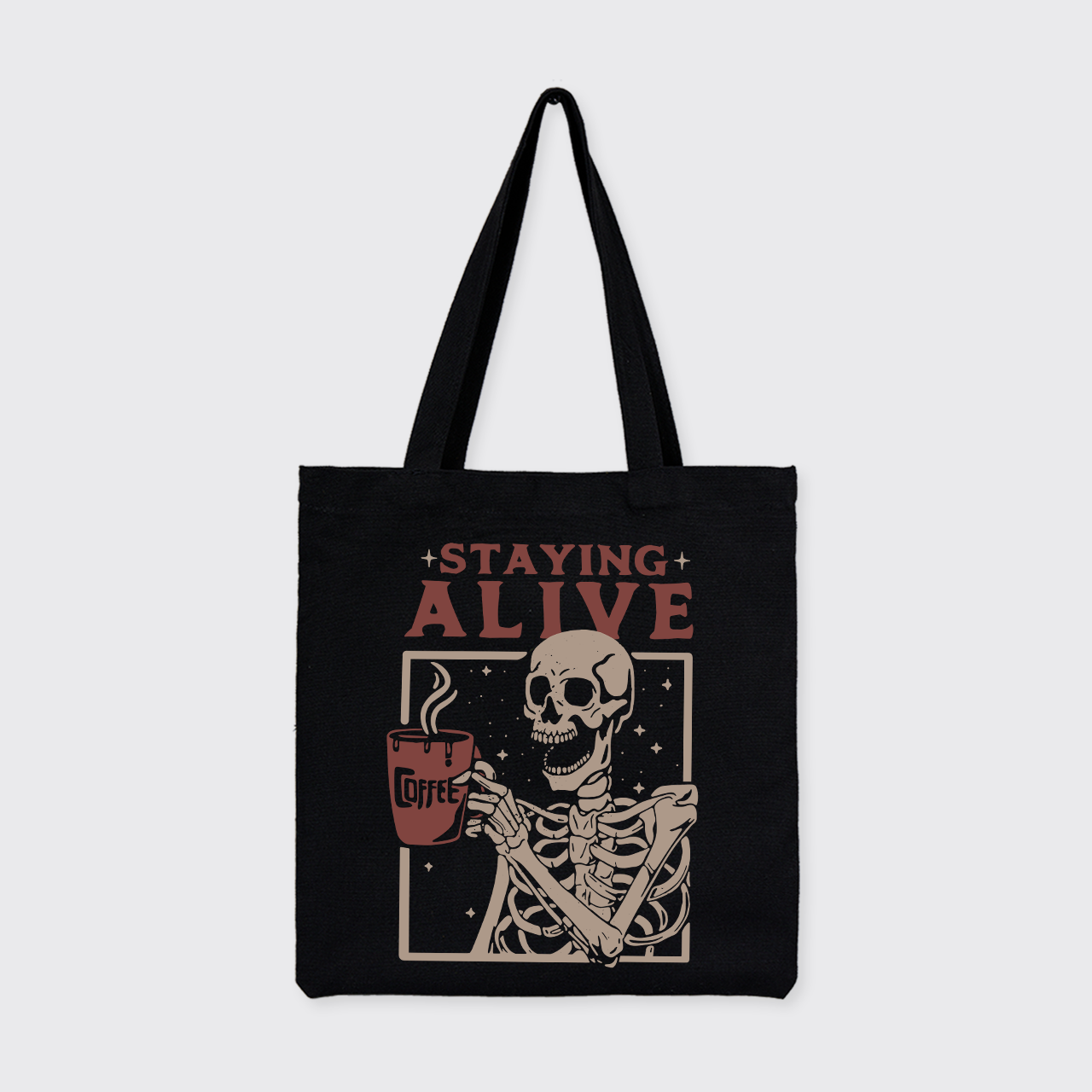 Staying Alive_Cowboybay Canvas Tote Bag