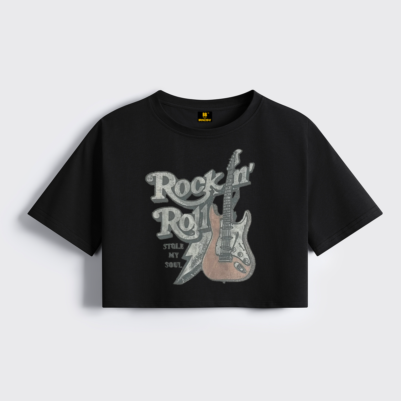 Rock 'n' Roll Cropped Boxy Tee