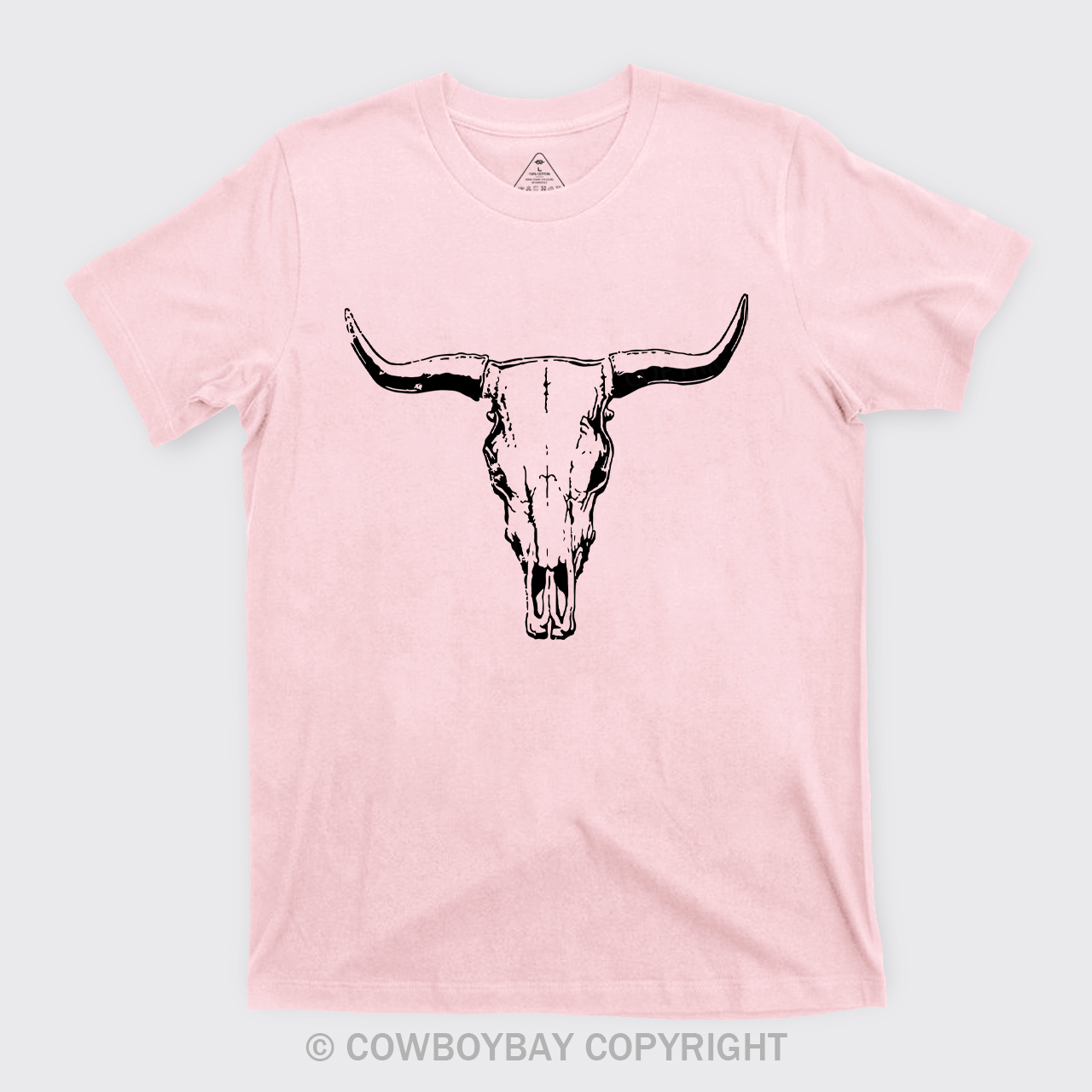 Boho Cow Skull  Western Cowboy T-shirt