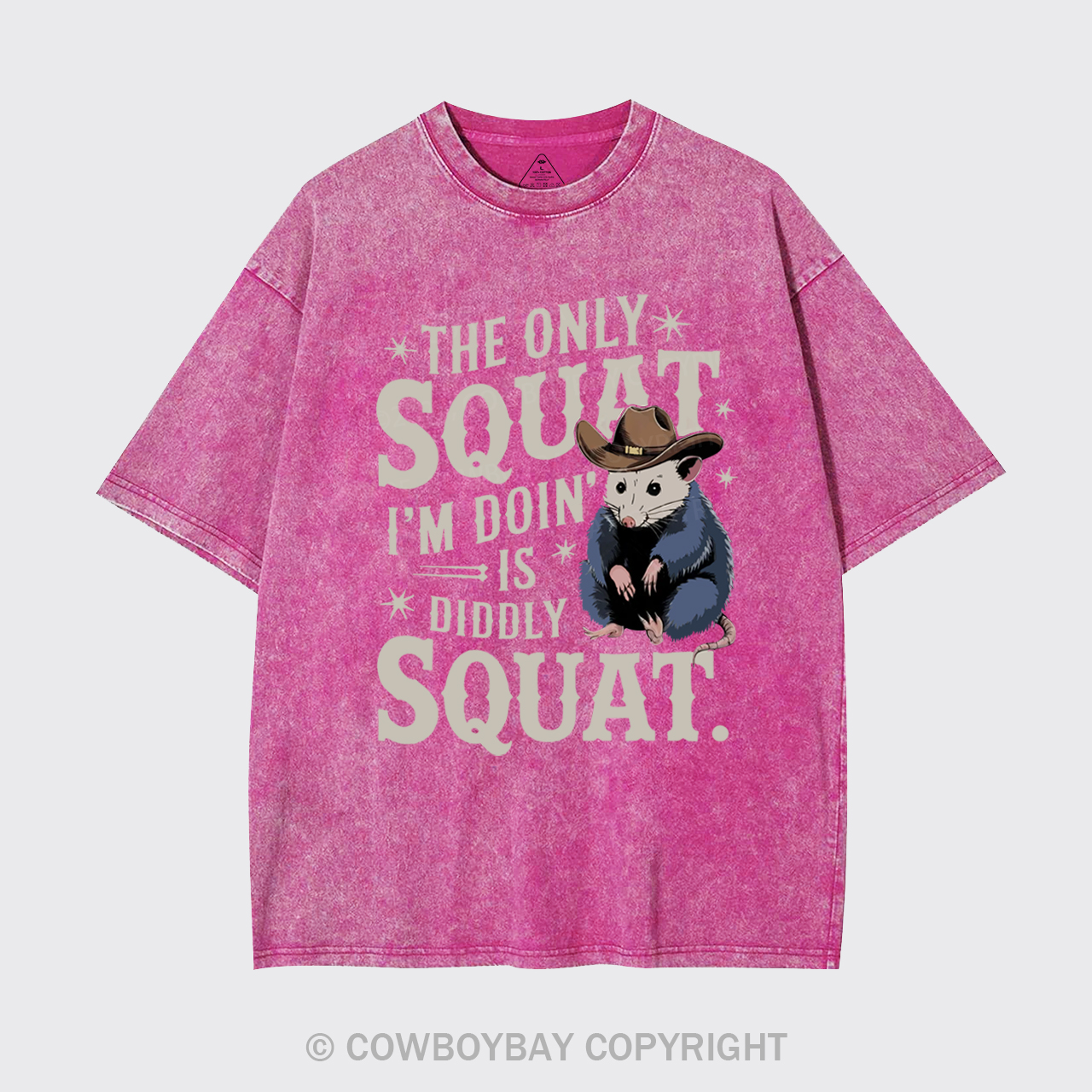 The Only Squat I'm Doing Is Diddly Squat Garment-dye Tees