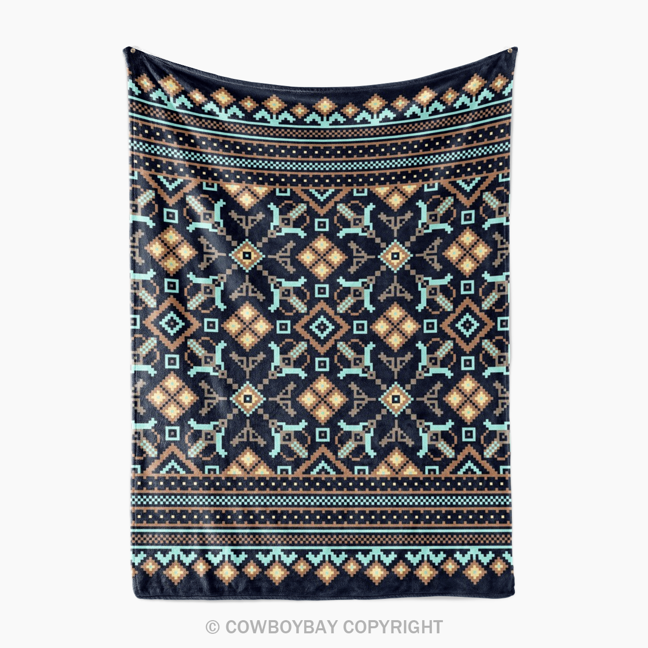 Aztec Pattern Design Blanket_4