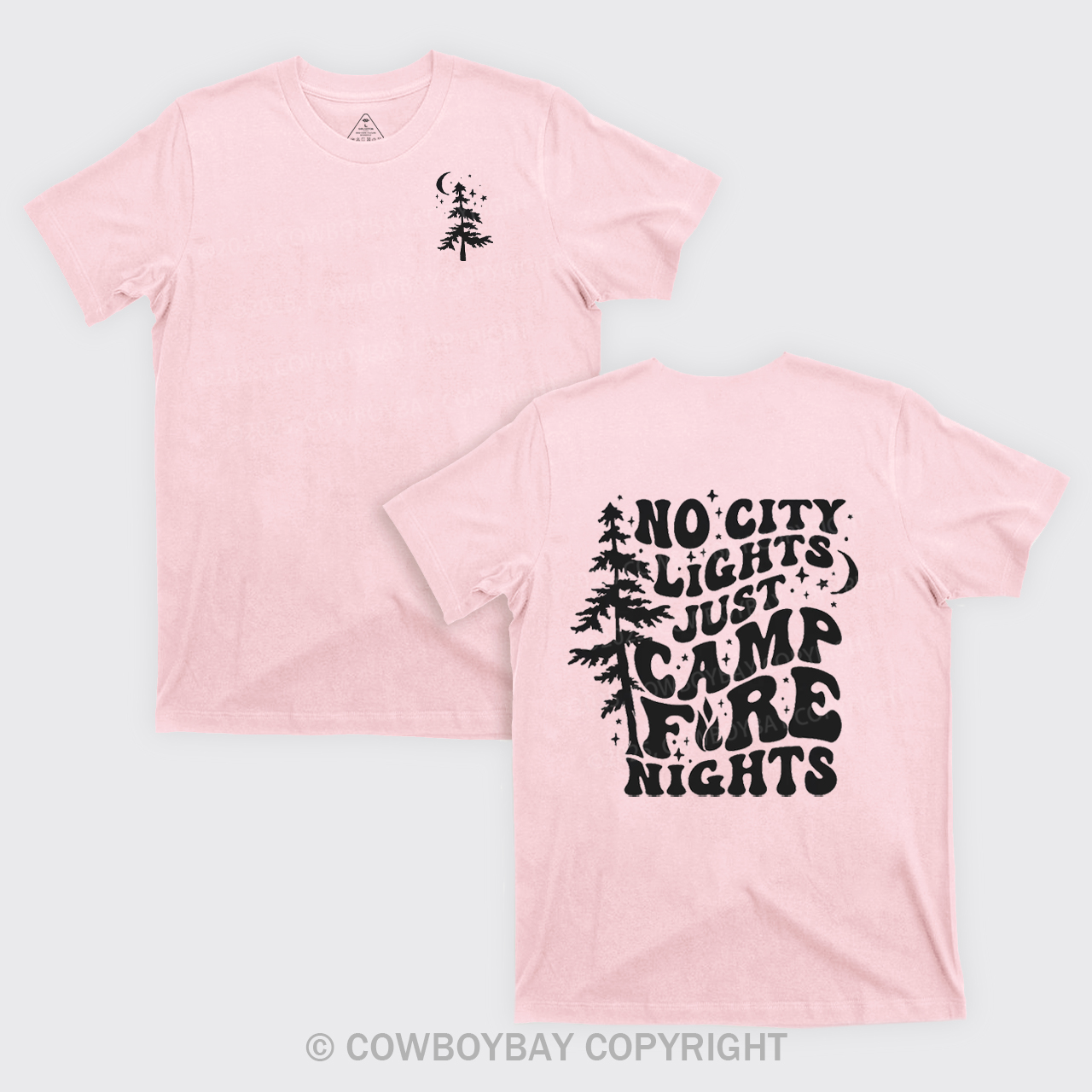 No City Lights Just Camp Fire Nights T-Shirts
