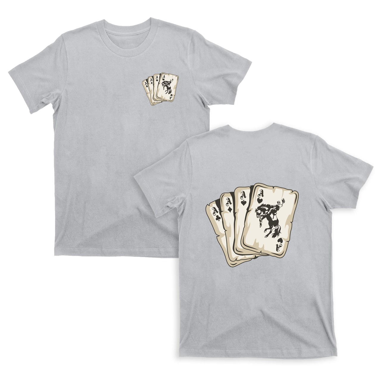 Cowboy Playing Cards  T-Shirts