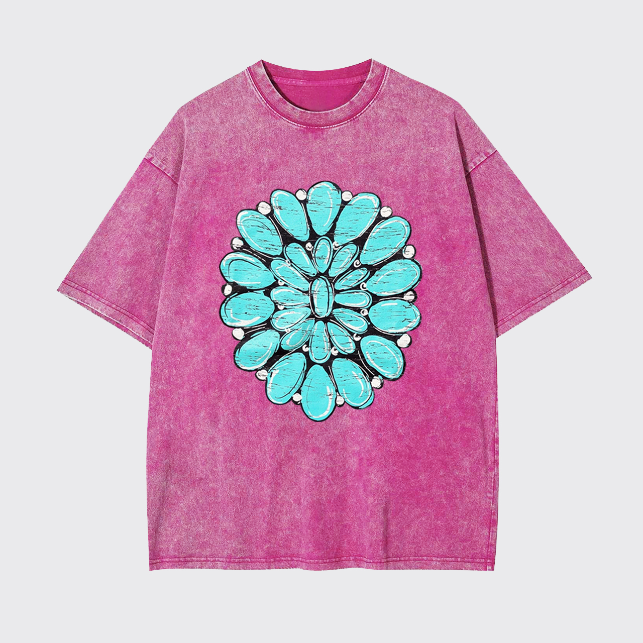 Turquoise Stone Country Music Garment-dye Tees