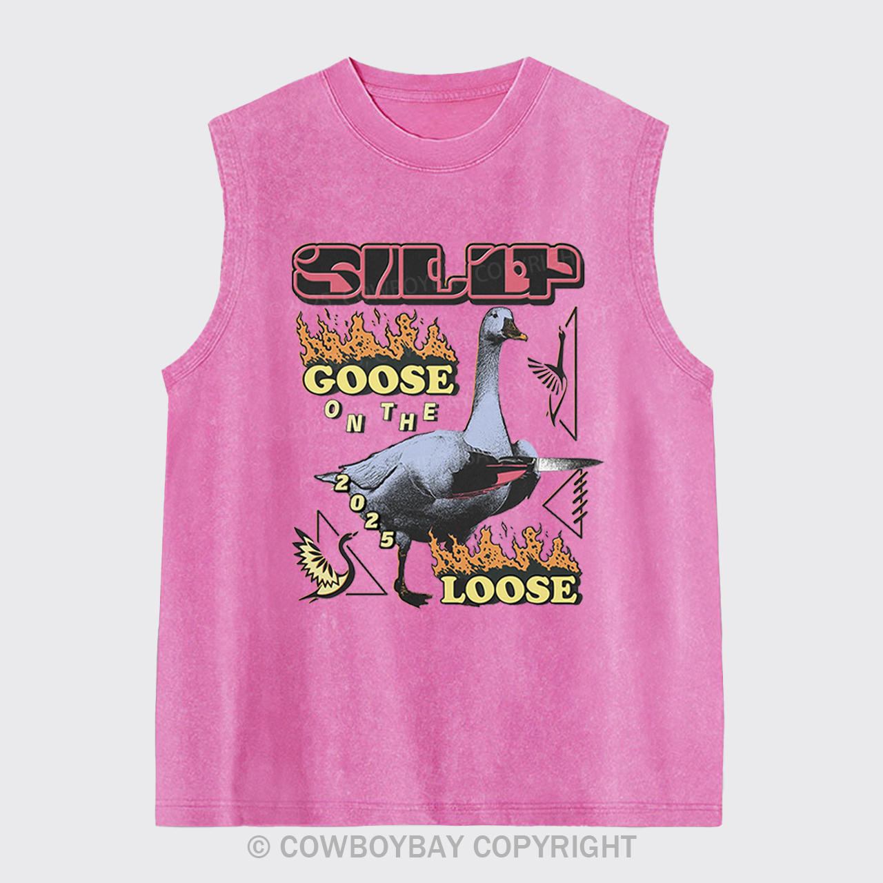 Silly Goose On The 2025 Loose Washed Tanks