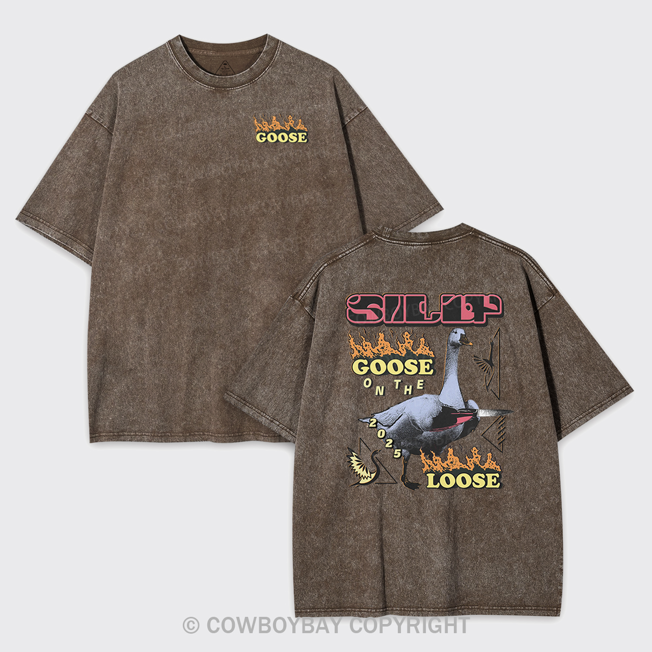 Silly Goose On The 2025 Loose Garment-dye Tees