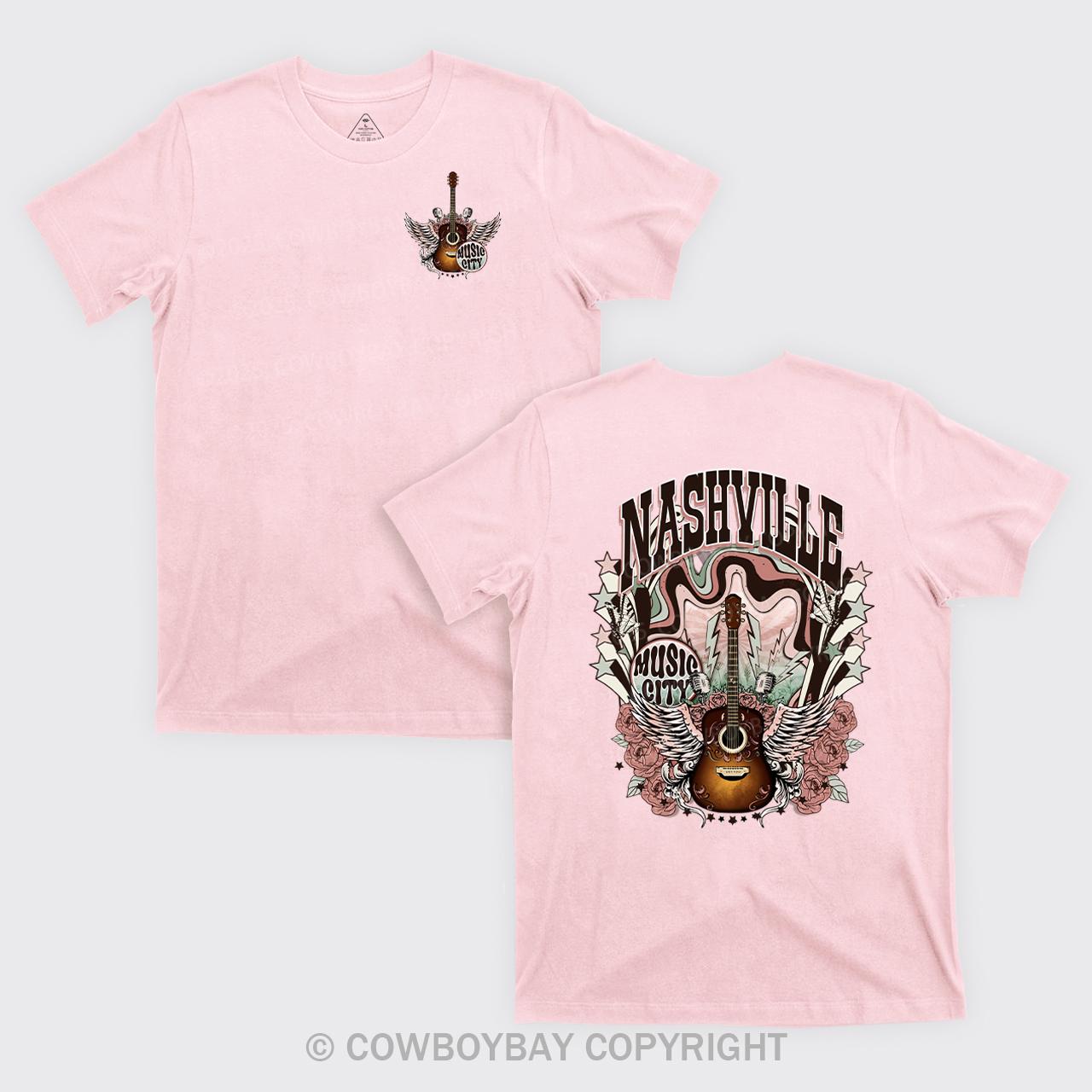 Western Nasville Music City Country Cowboy T-Shirts