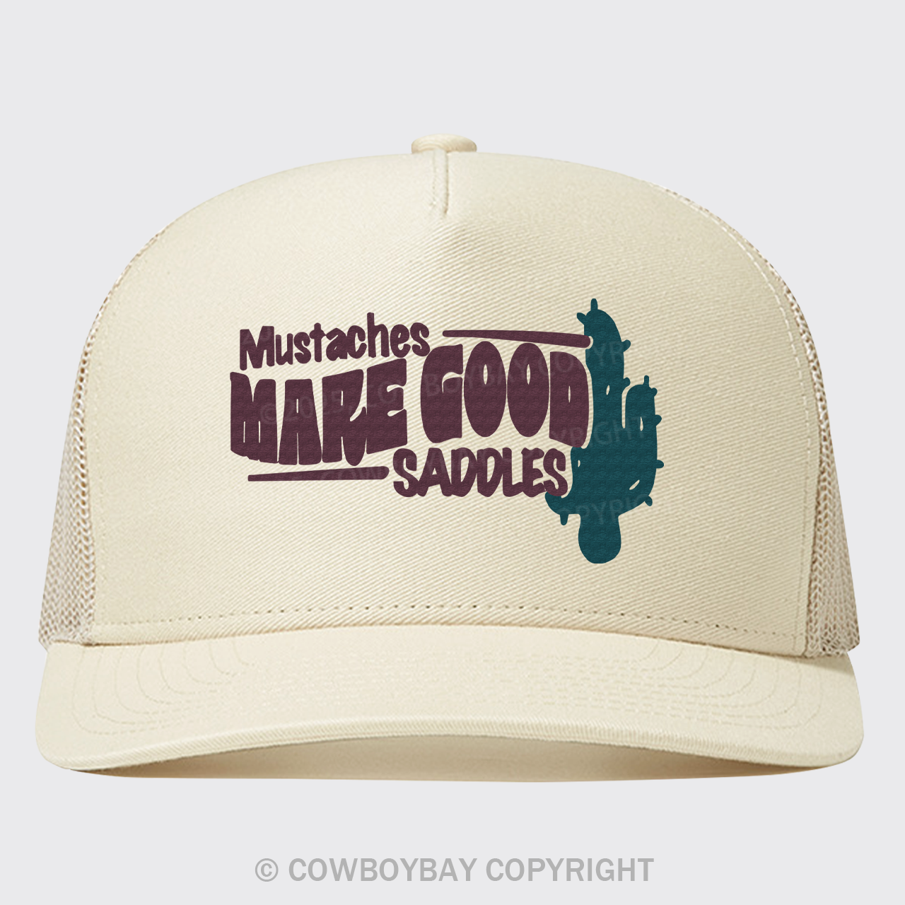 Mustaches Make Good Saddles Trucker Hat