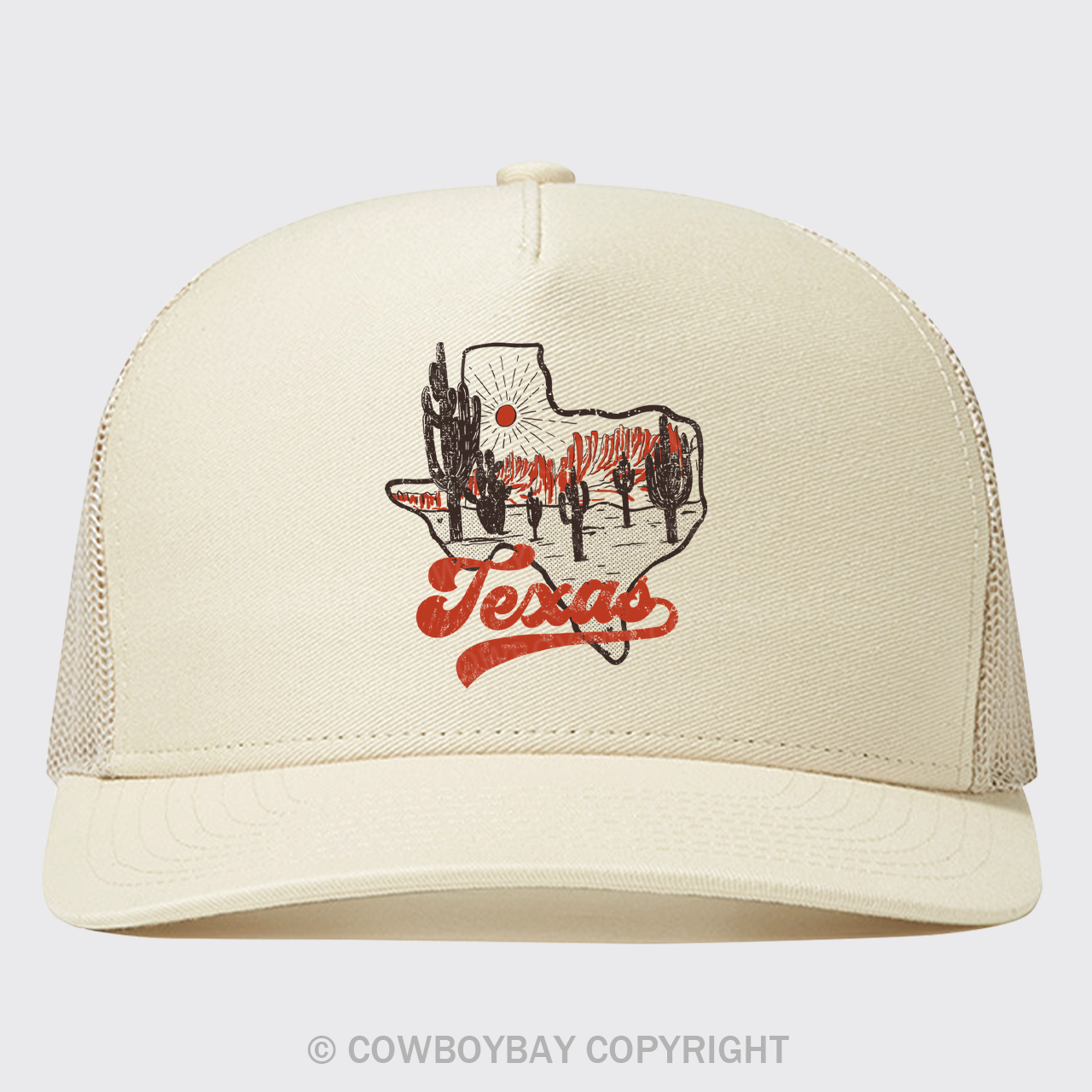 Texas Sunset Vintage Trucker Hat