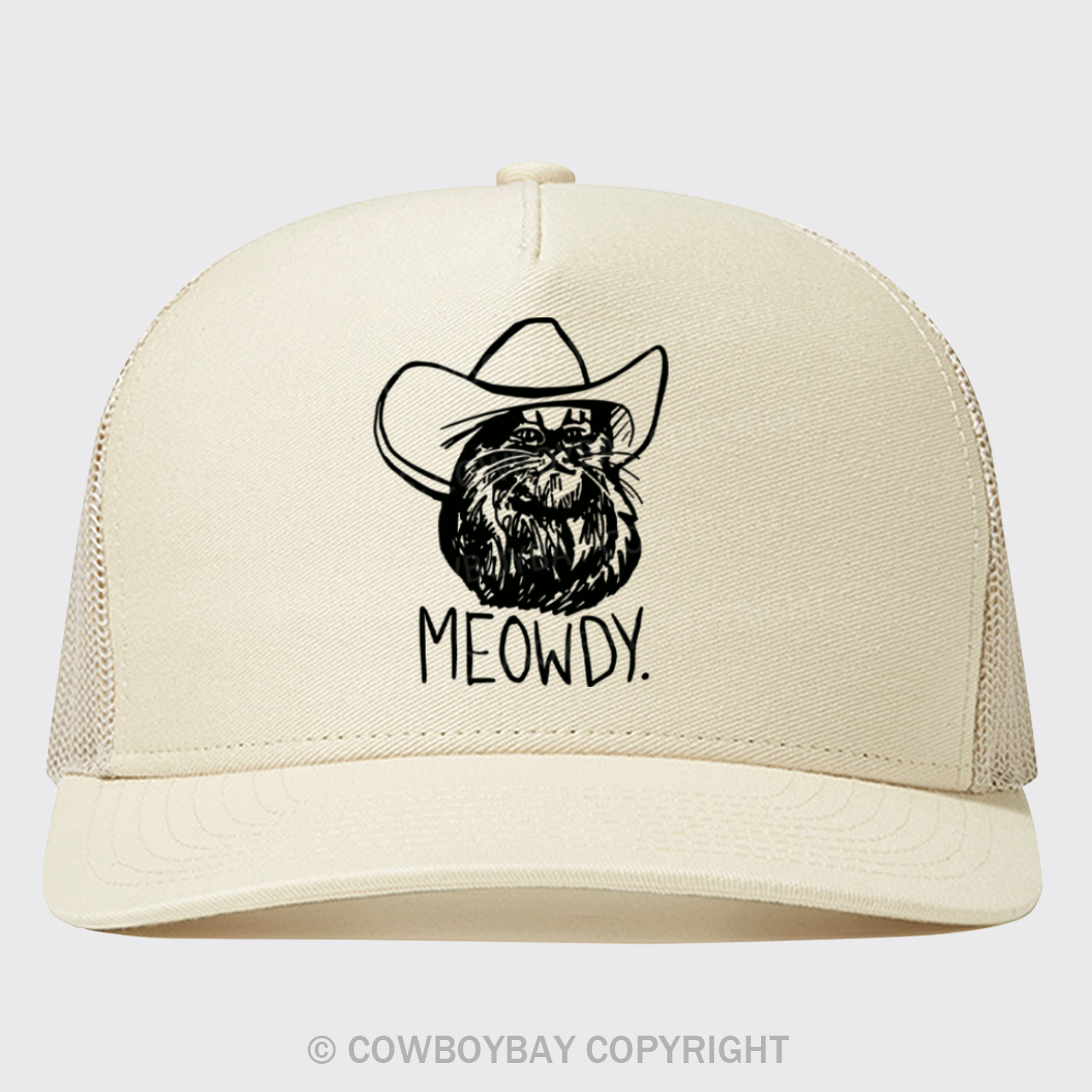 Meowdy Texas Cat Trucker Hat