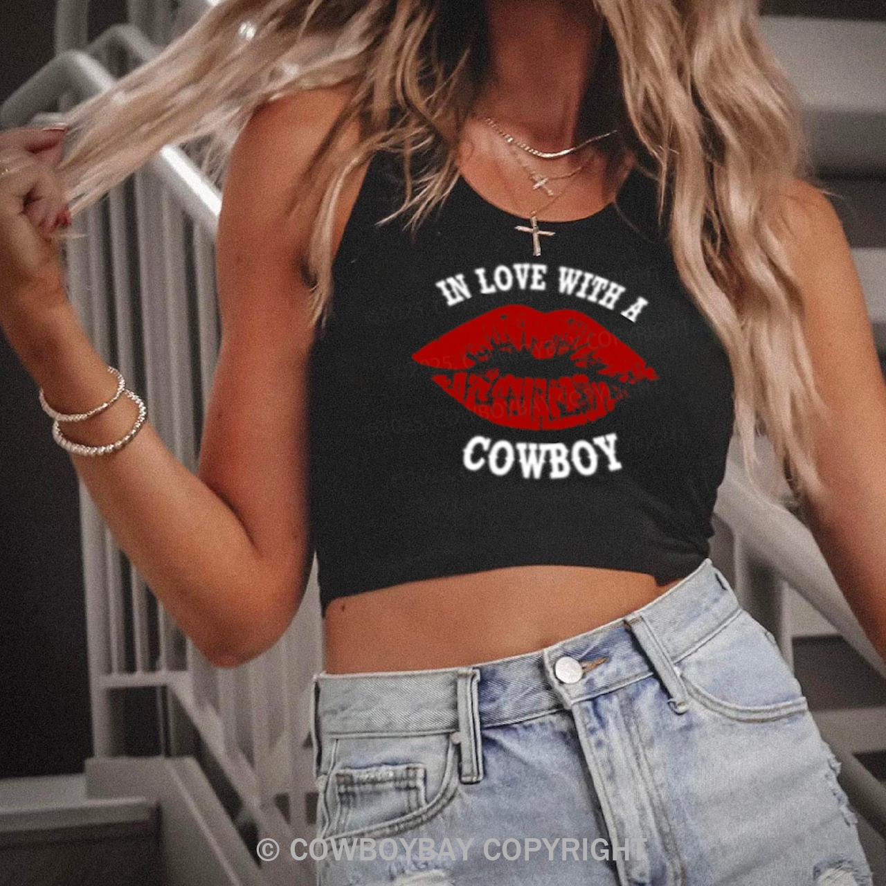 I Love Cowboys Tank Top