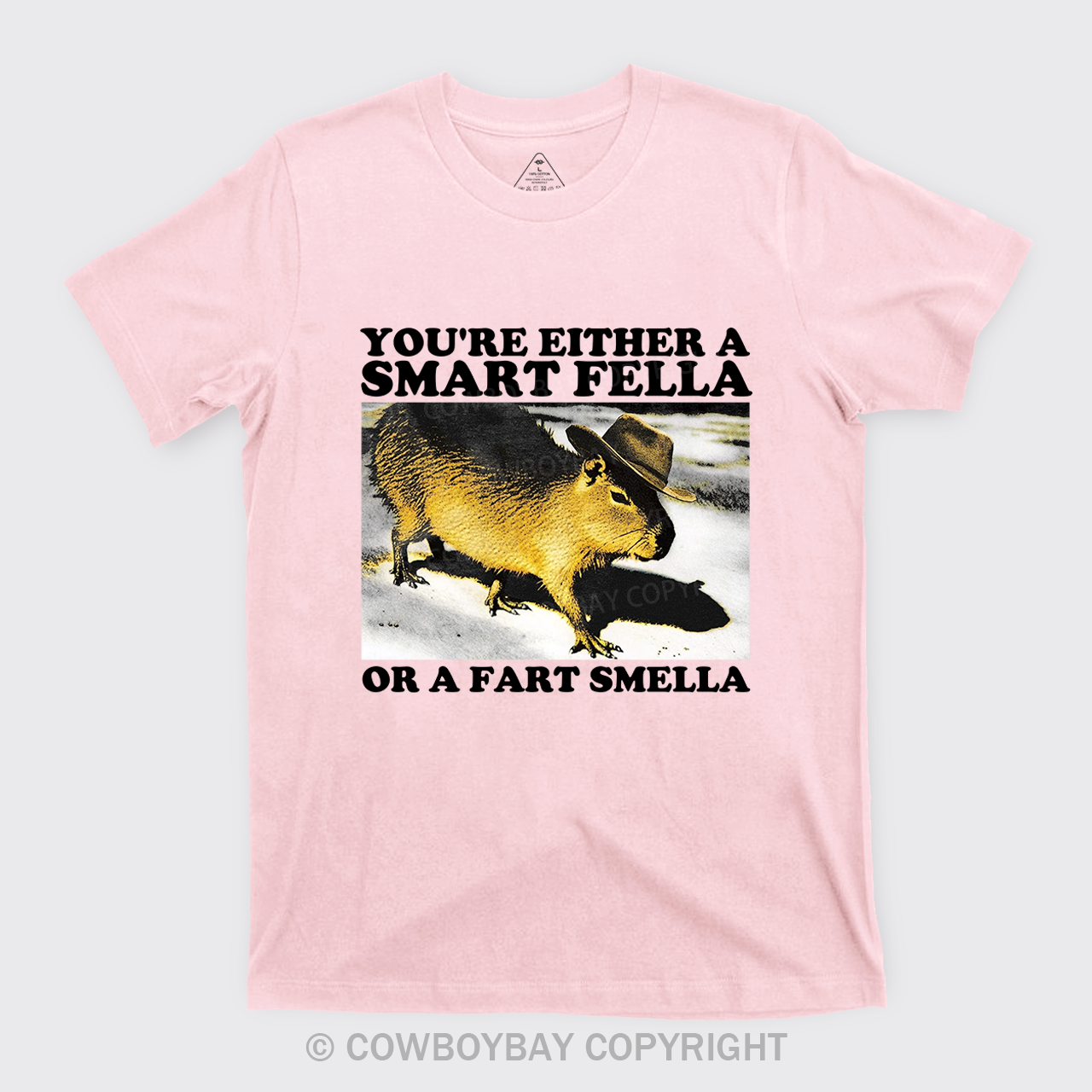 Retro Smart Fella Fart Smella Capybara 90s T-Shirts
