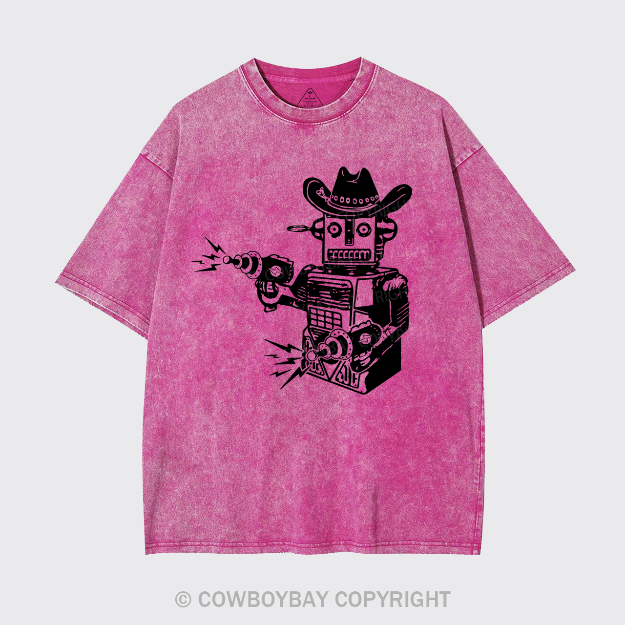 Vintage Cowboy Robot Garment-dye Tees