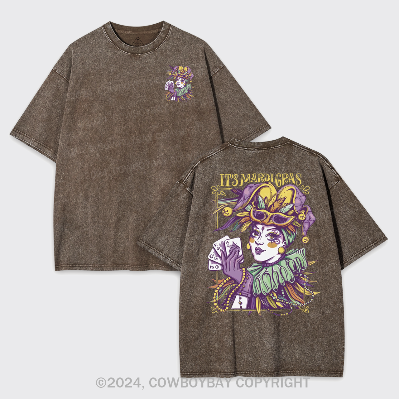 It's Mardi Gras Garment-dye Tees