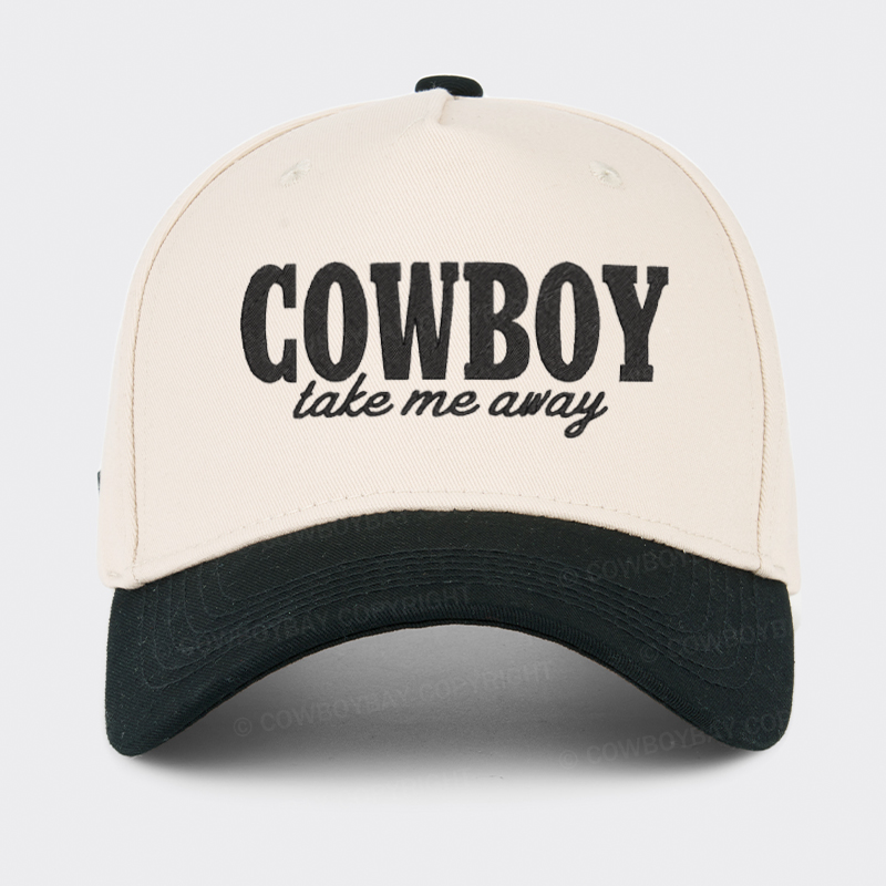 Cowboy Take Me Away Embroidered Trucker Hat