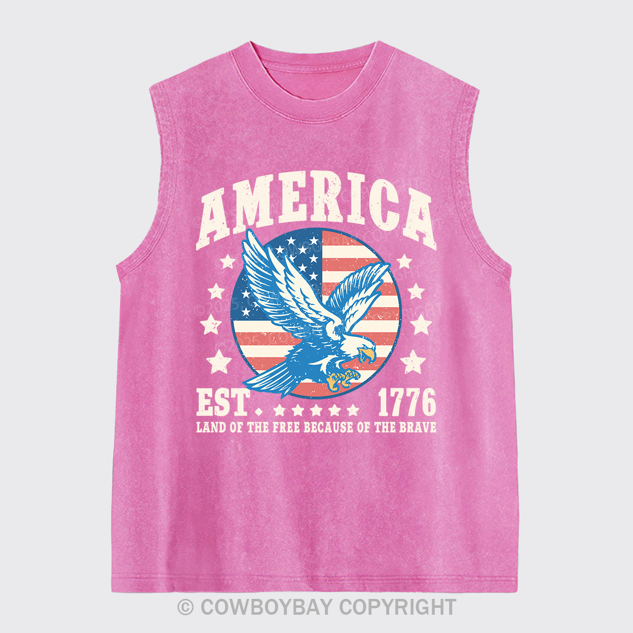 1776 Land of The Free Washed Tanks