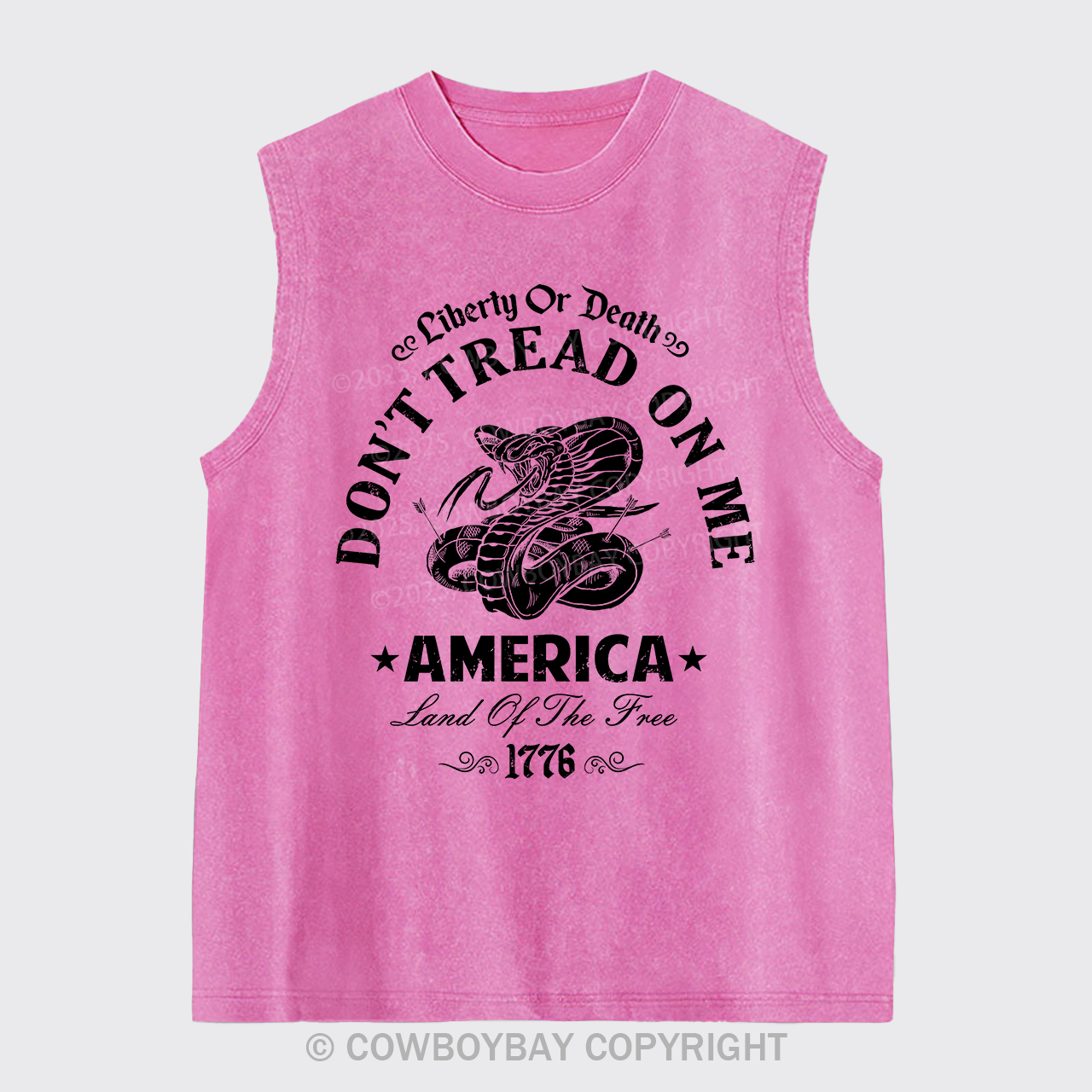 America Liberty Land Of The Free Washed Tanks