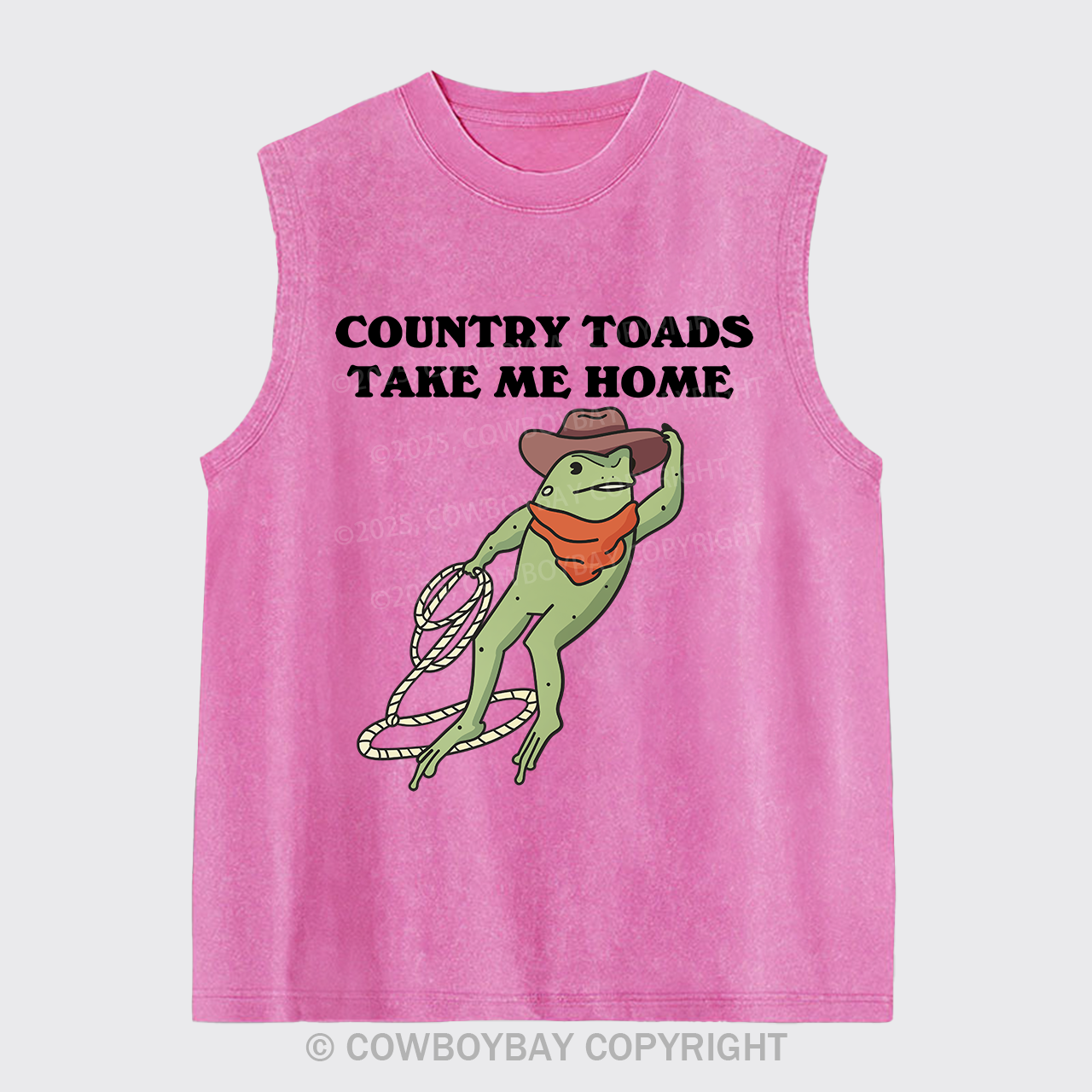 Country Toads Take Me Home Washed Tanks