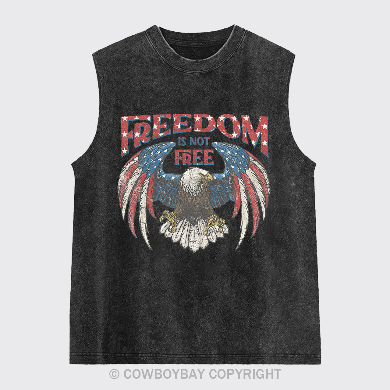 Vintage 4th Of July Washed Tanks