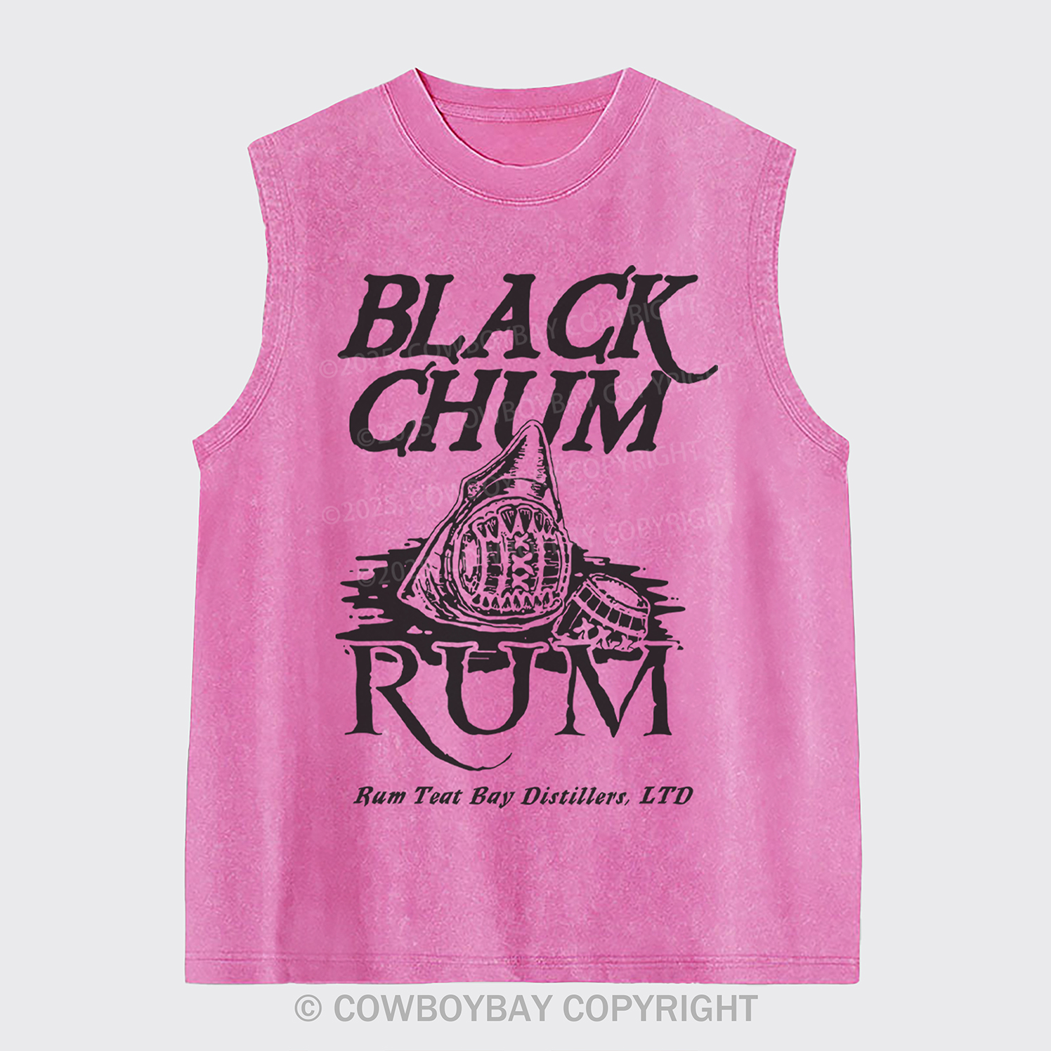 Black Chum Rum Washed Tanks