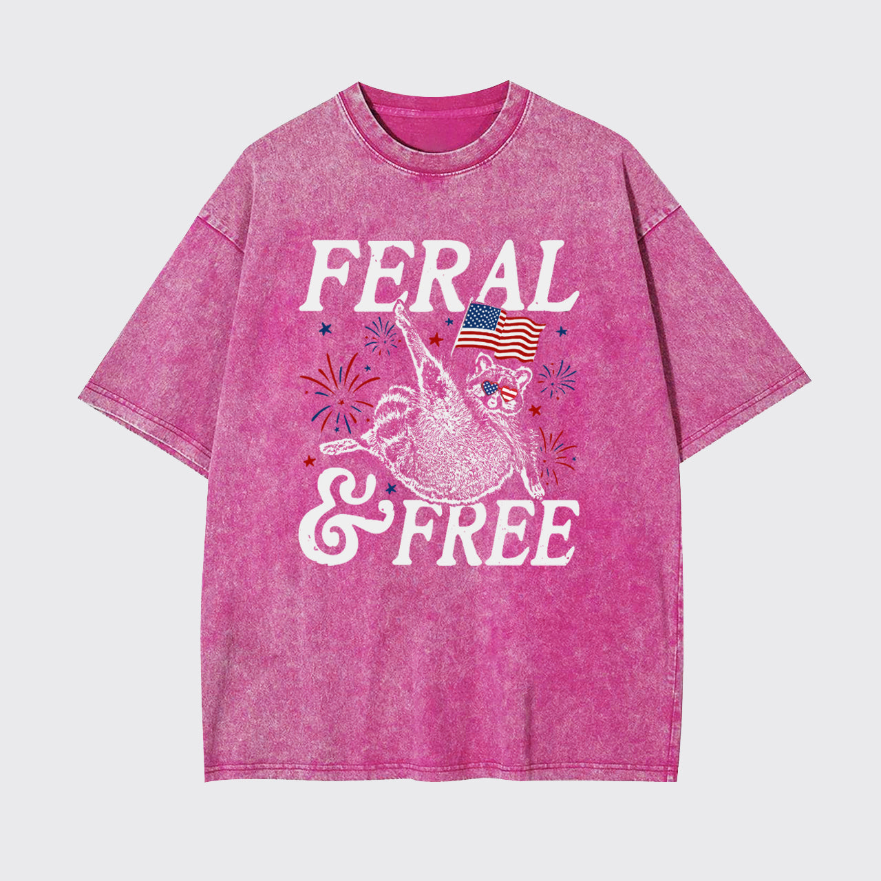 Feral Raccoon-Feral And Free Garment-dye Tees