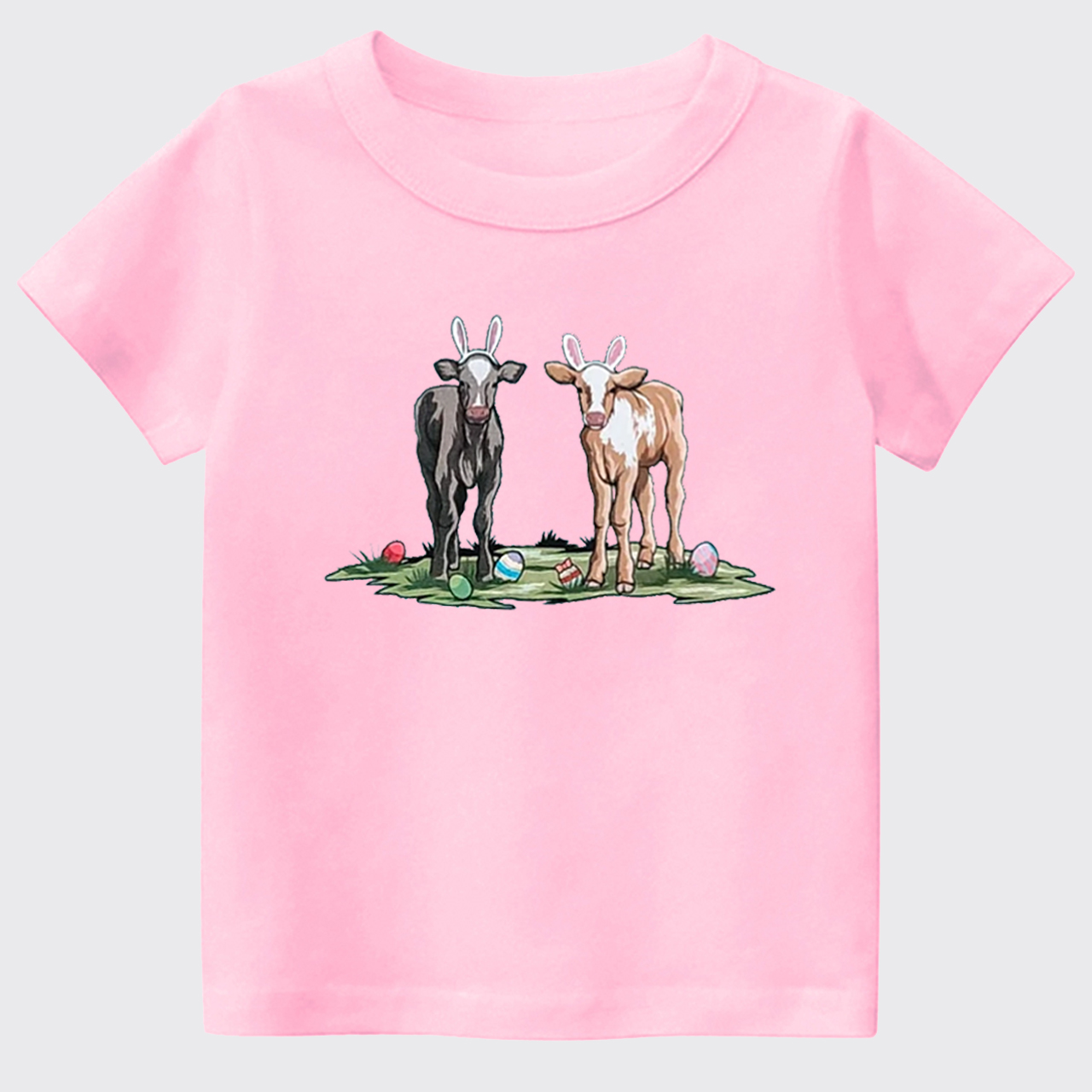 Easter Cute Cow Kids T-shirt