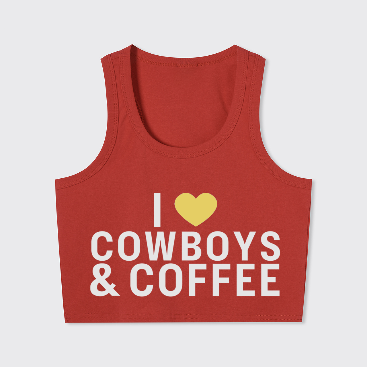 I Love Cowboys And Coffee Tank Top