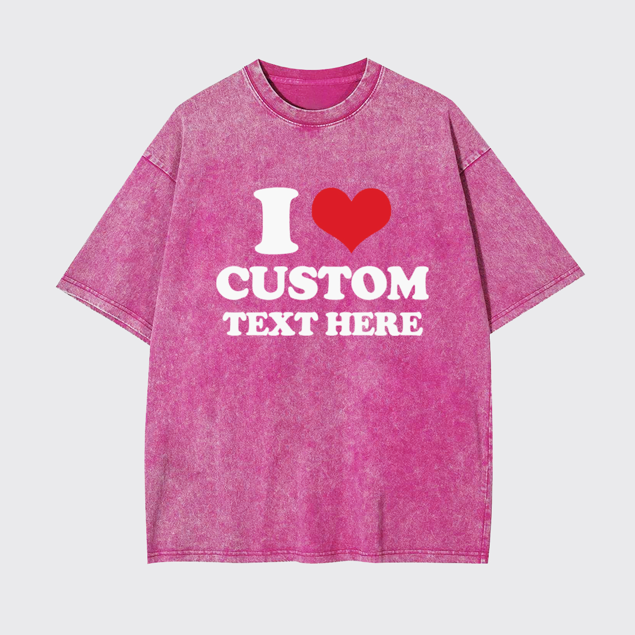I Love Custom Garment-dye Tees