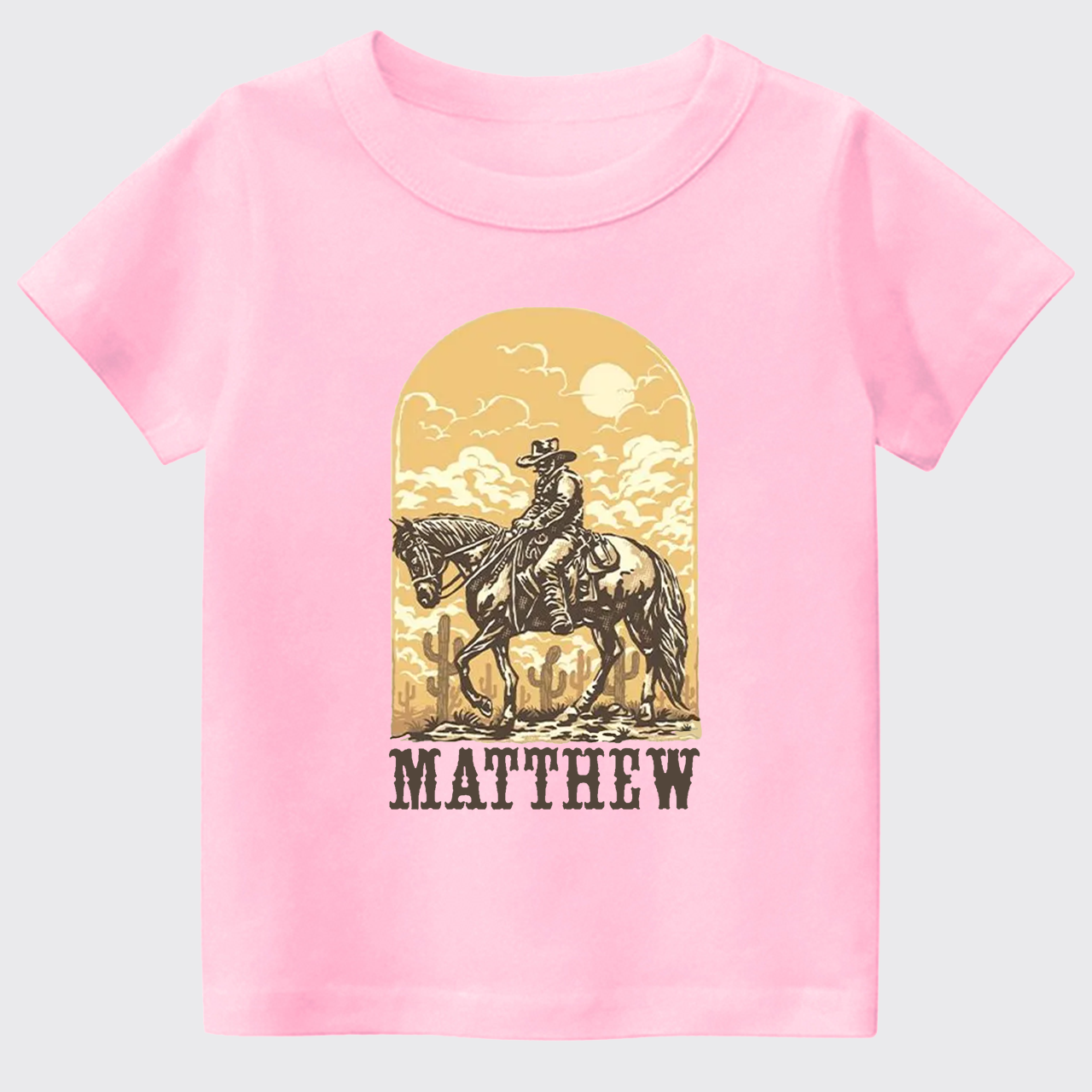 Personalized Cowboy Kids T-shirt