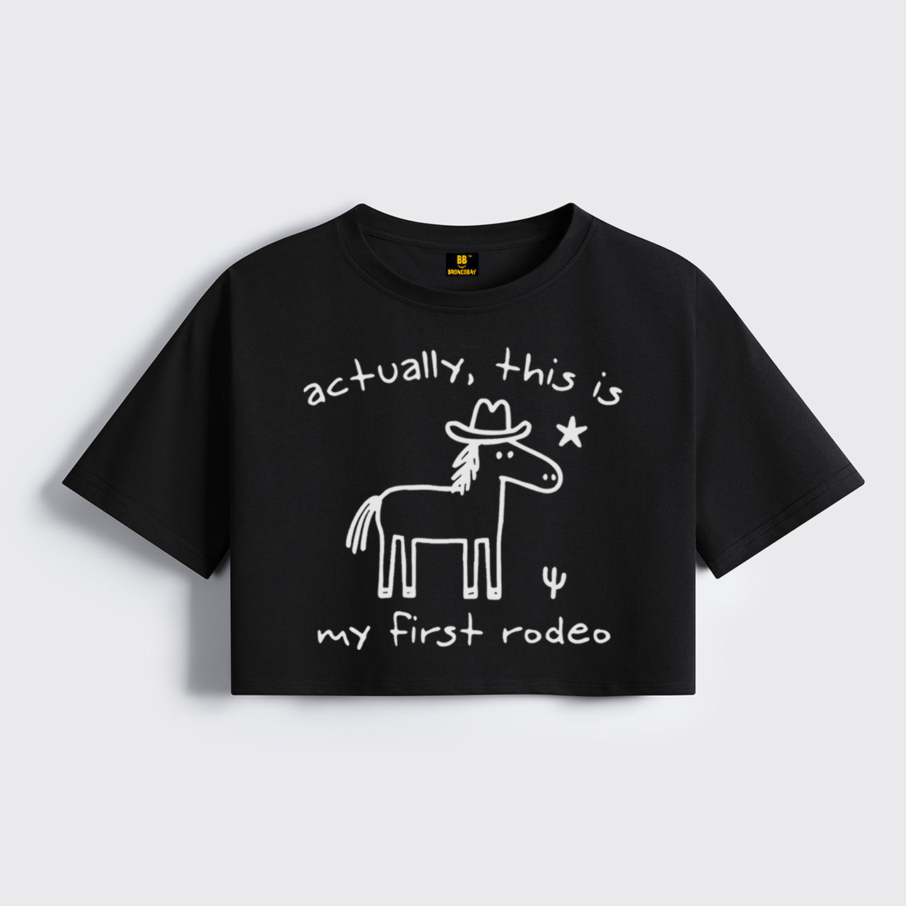 Actually This Is My First Rodeo Cropped Boxy Tee