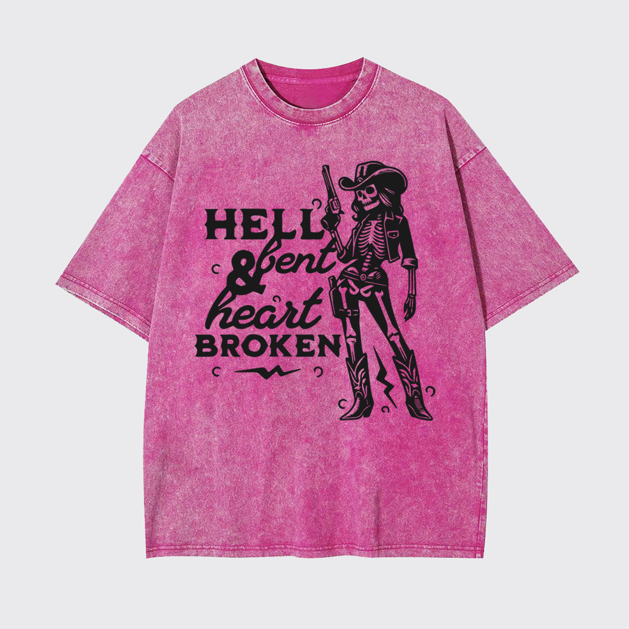 Hell Bent And Heart Broken Garment-dye Tees