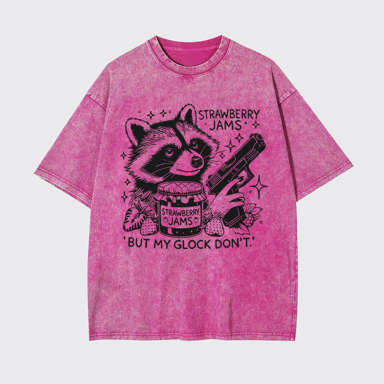 Strawberry Jams But My Glock Don't Garment-dye Tees