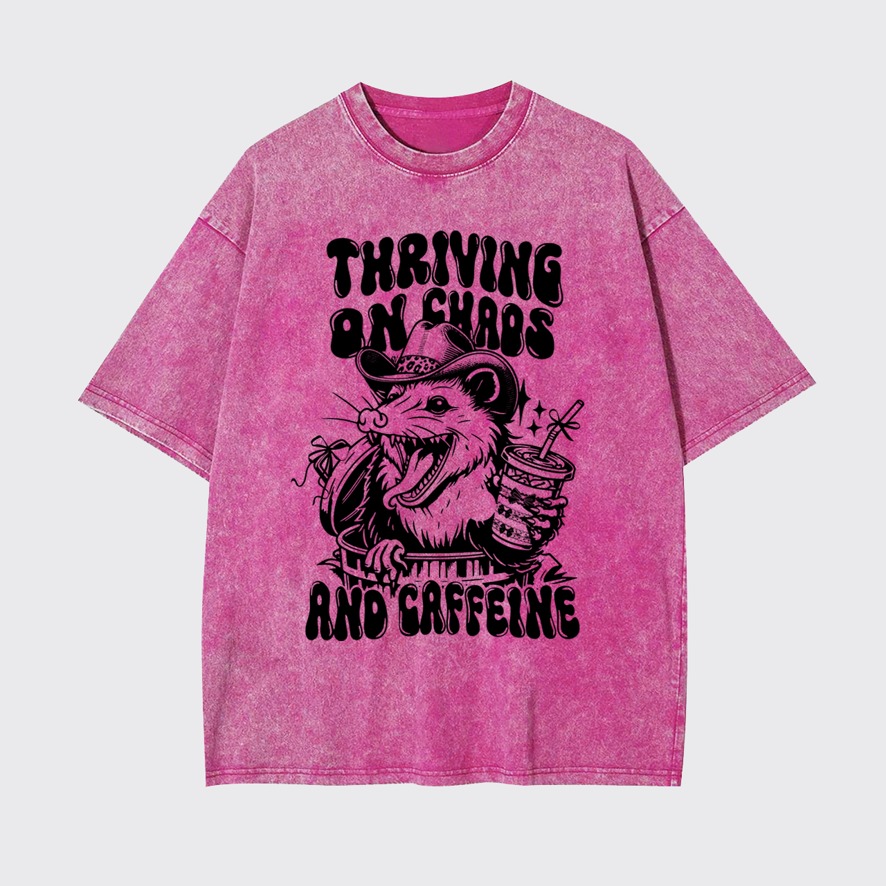Thriving On Chaos And Caffeine Garment-dye Tees
