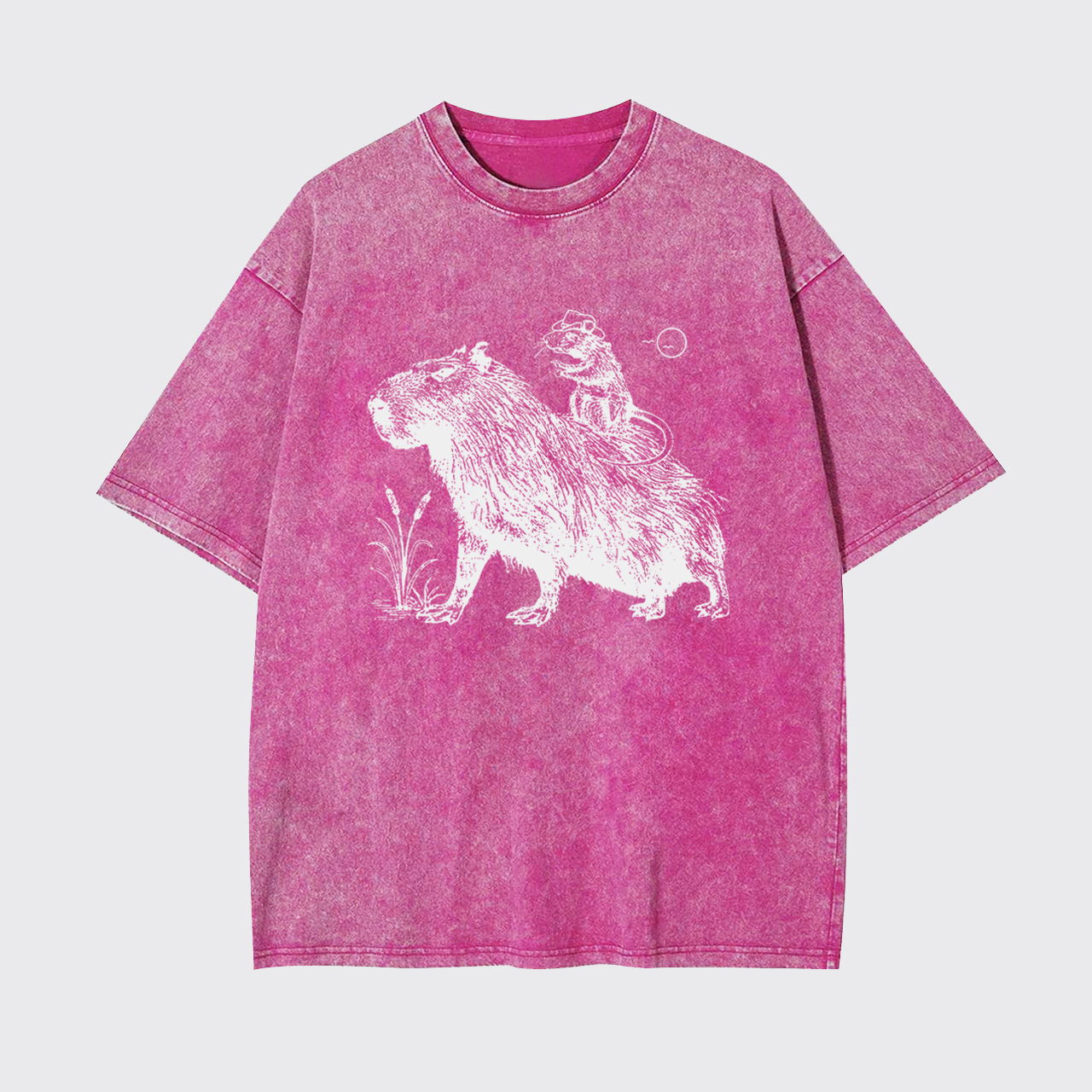 Vintage Western Capybara Garment-dye Tees