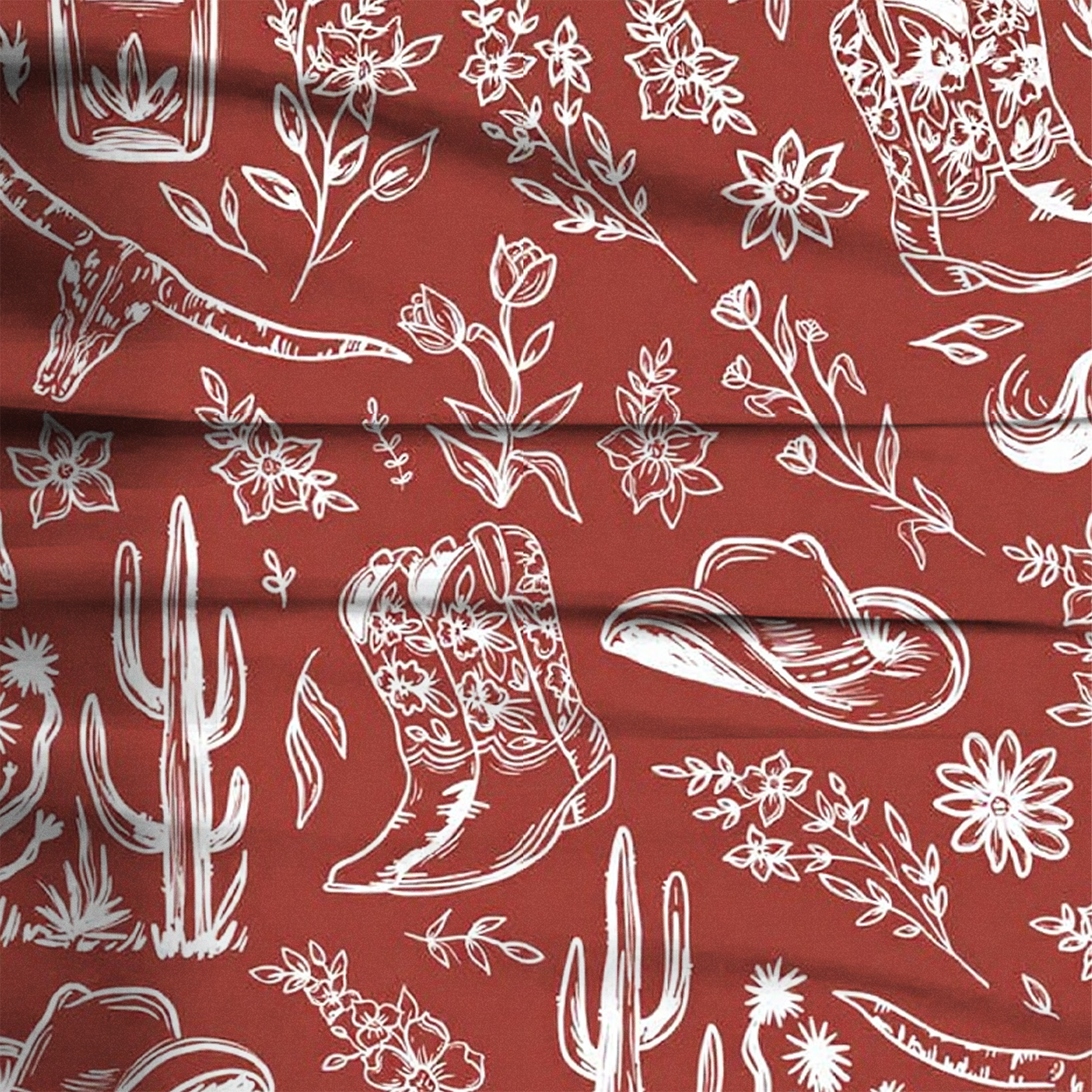 Vintage Cowboy Style Pajama Pants